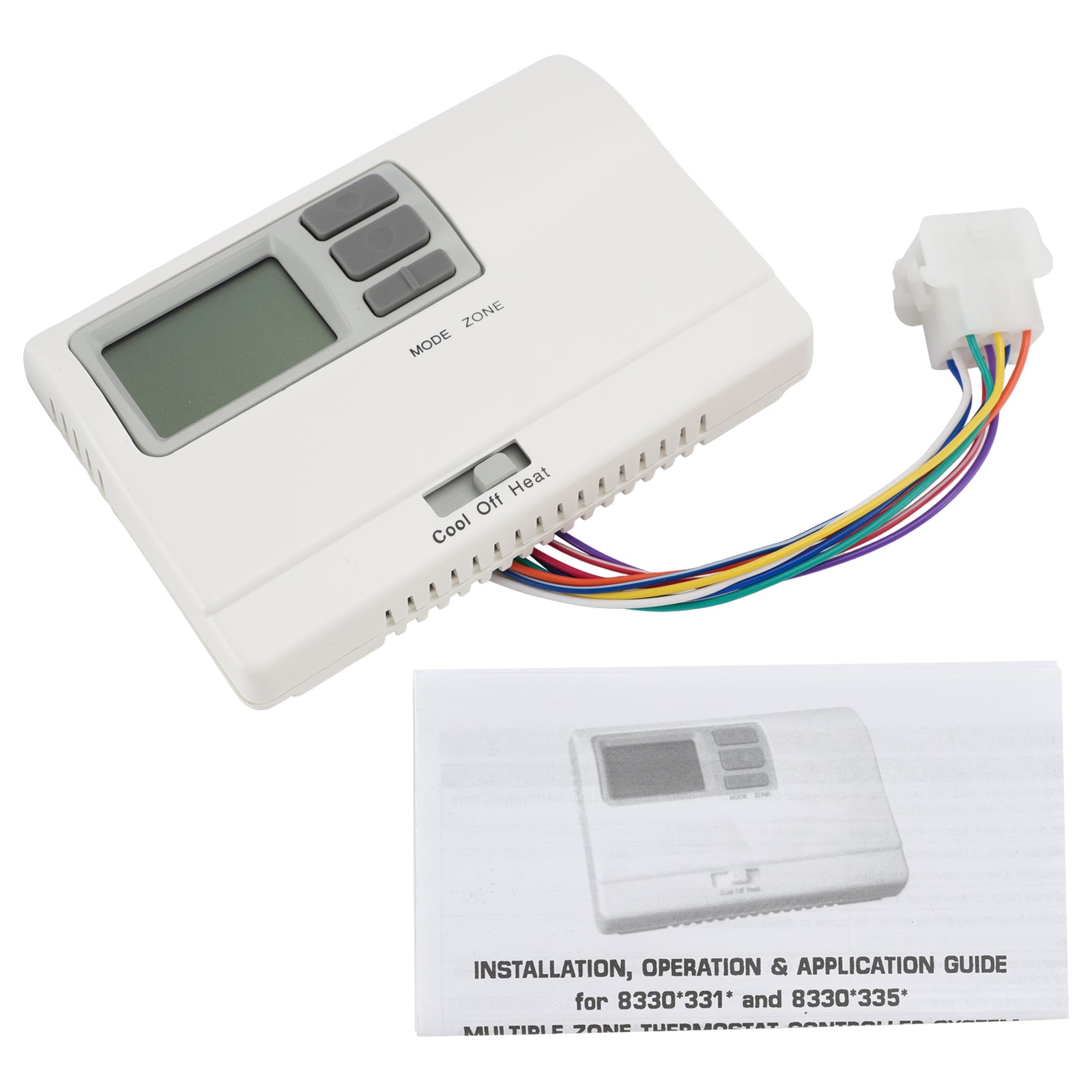 8330D3351 Digital Thermostat Rv Thermostat Heat/Cool WallMount White For Coleman