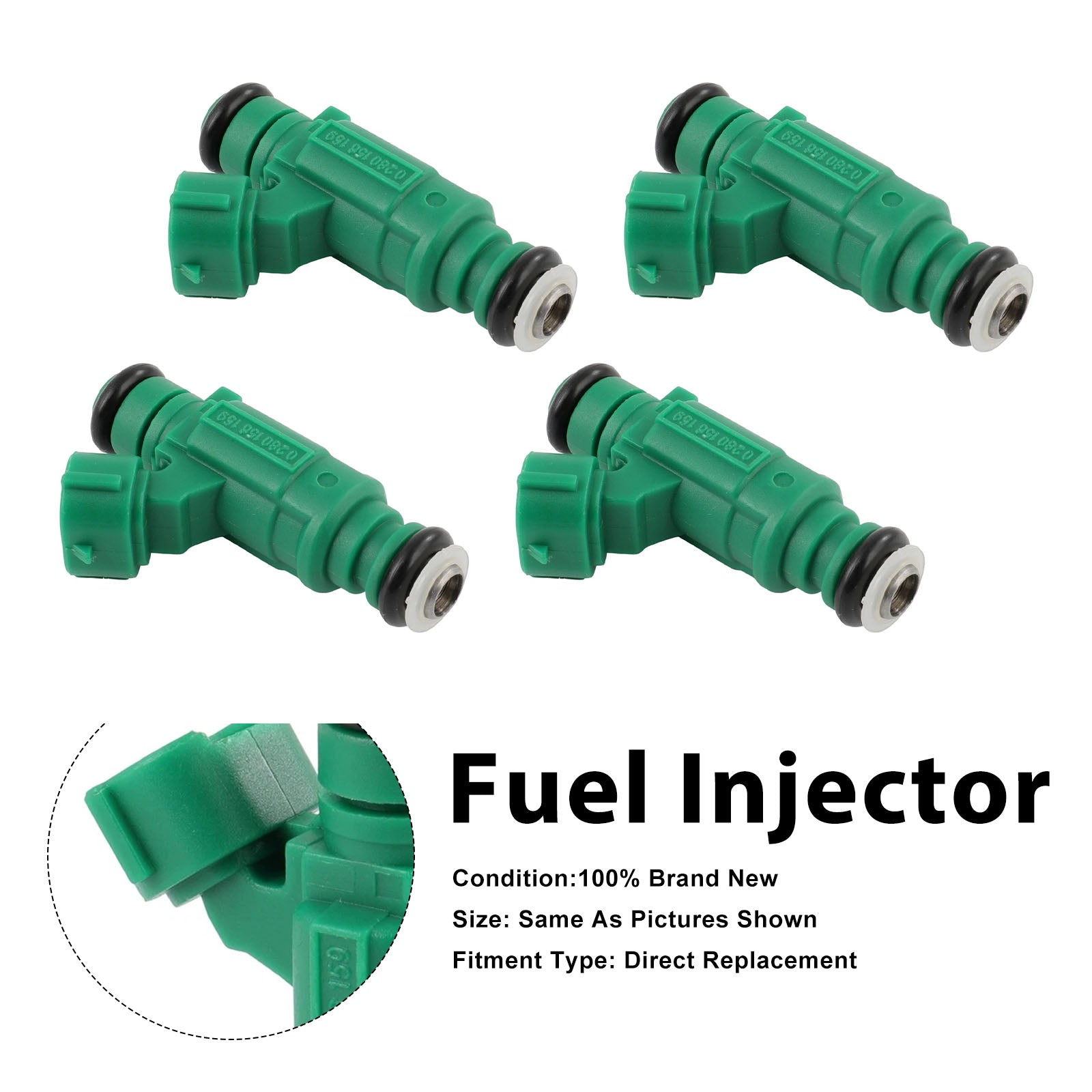 4Pcs Fuel Injector For Nissan Sentra L4 1.8 2003-06 0280156159 16600-4Z800