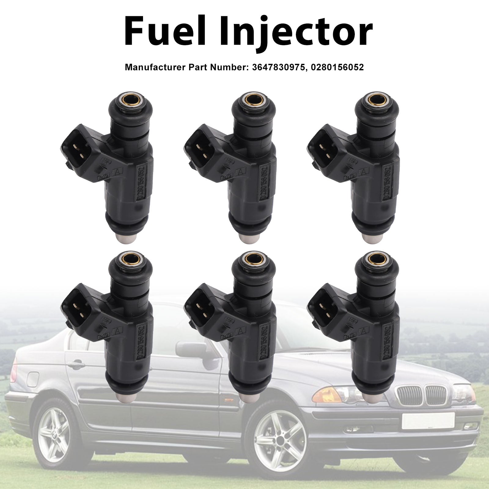 6Pcs Fuel Injector For BMW 3 Series M3 2000-2006 Z3 2001-2003 0280156052
