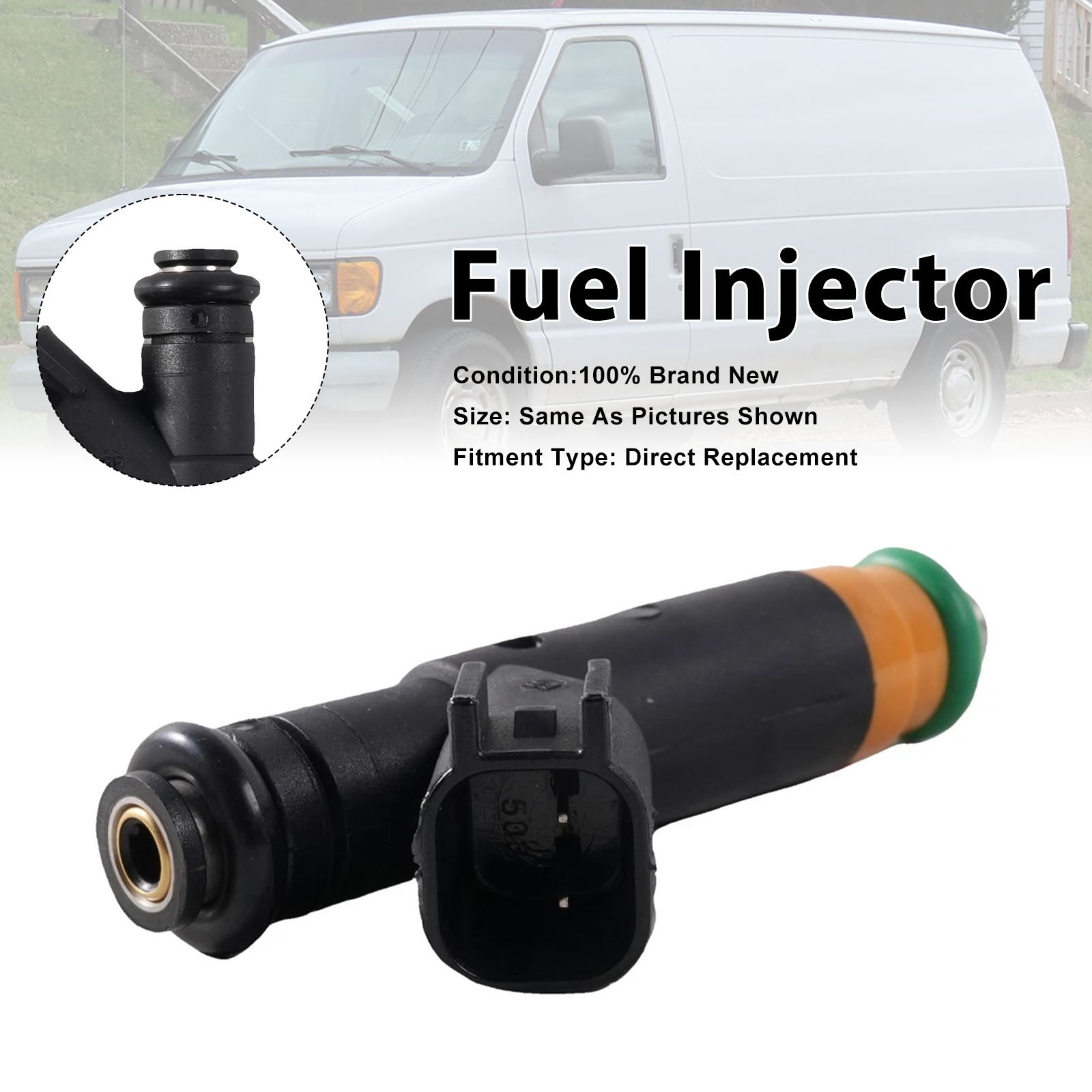 1Pcs Fuel Injector For Ford E-150 E-250 F-150 4.2L V6 2000-2003 YR3E-A6A