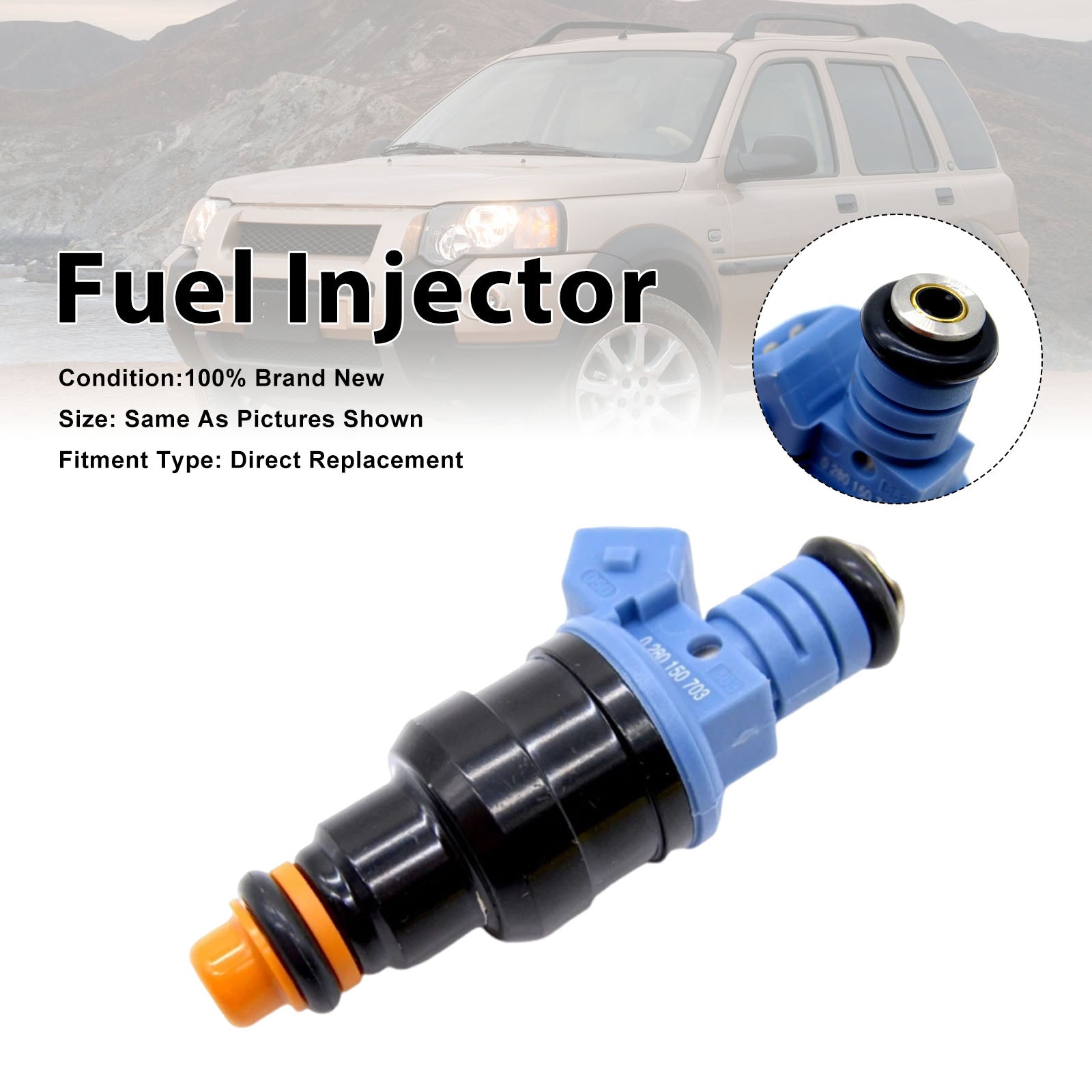 1Pcs Fuel Injector For Rover 75 1999-2005 For MG MGF 1995-2002 0280150703