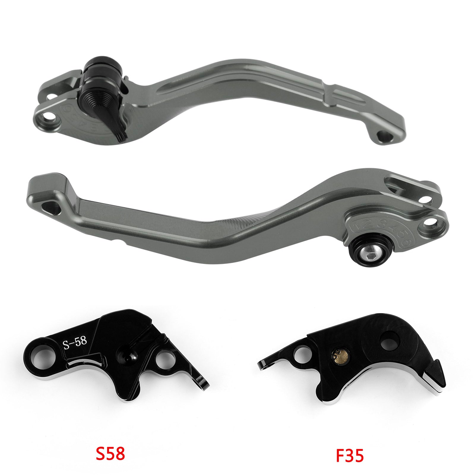 Short Clutch Brake Lever fit for Suzuki GSXR600 750 2006-2010 GSX-S1000/F 2015