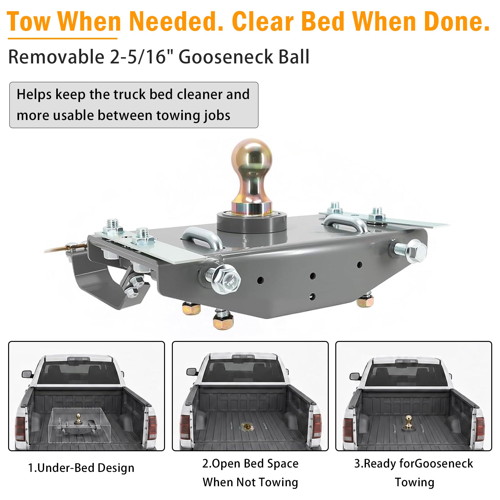 Gooseneck Hitch kit GNRK1320 for Ram 2500 3500 Trucks 2019-2026