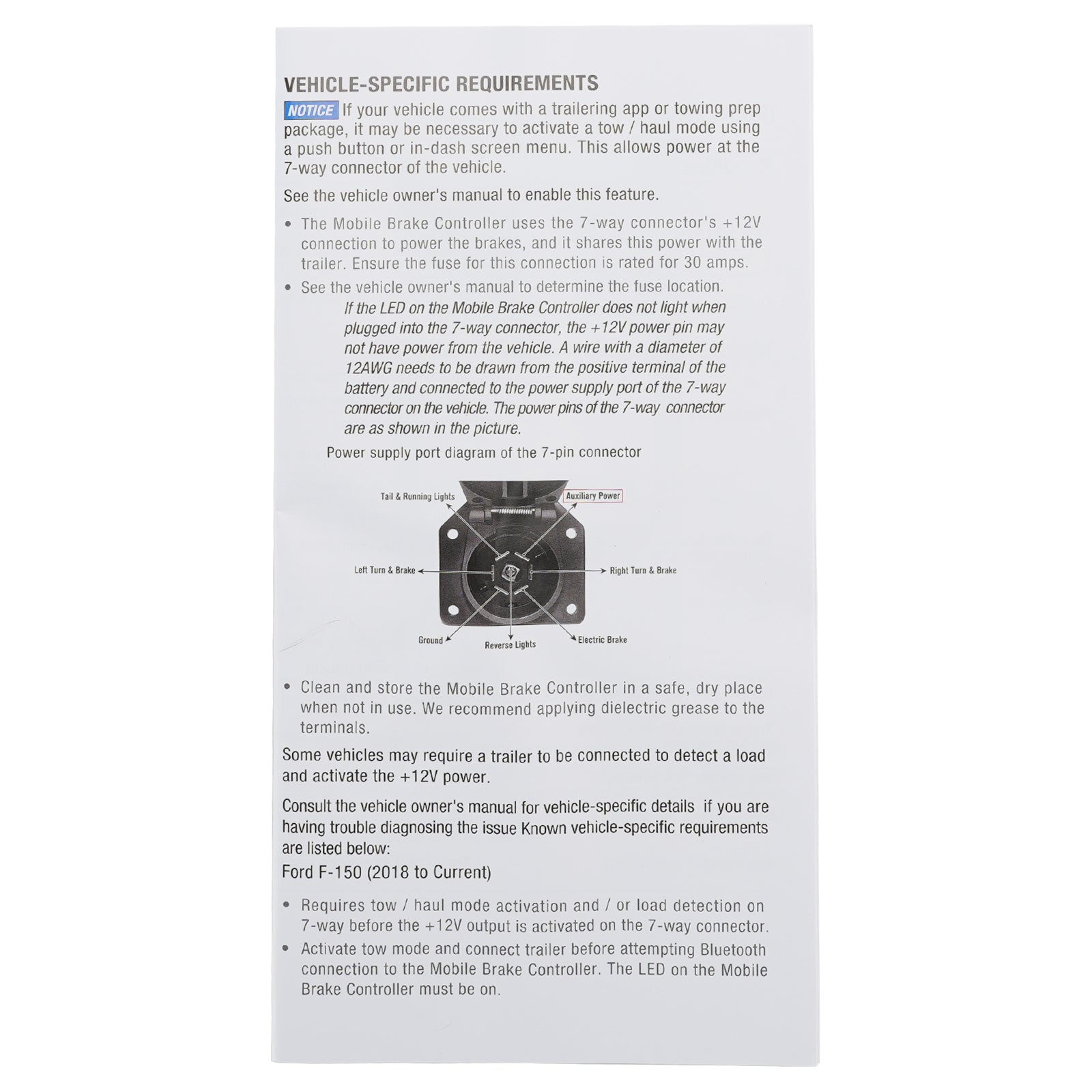 51180 Wireless Mobile Electric Trailer Brake Controller with Bluetooth-Enabled