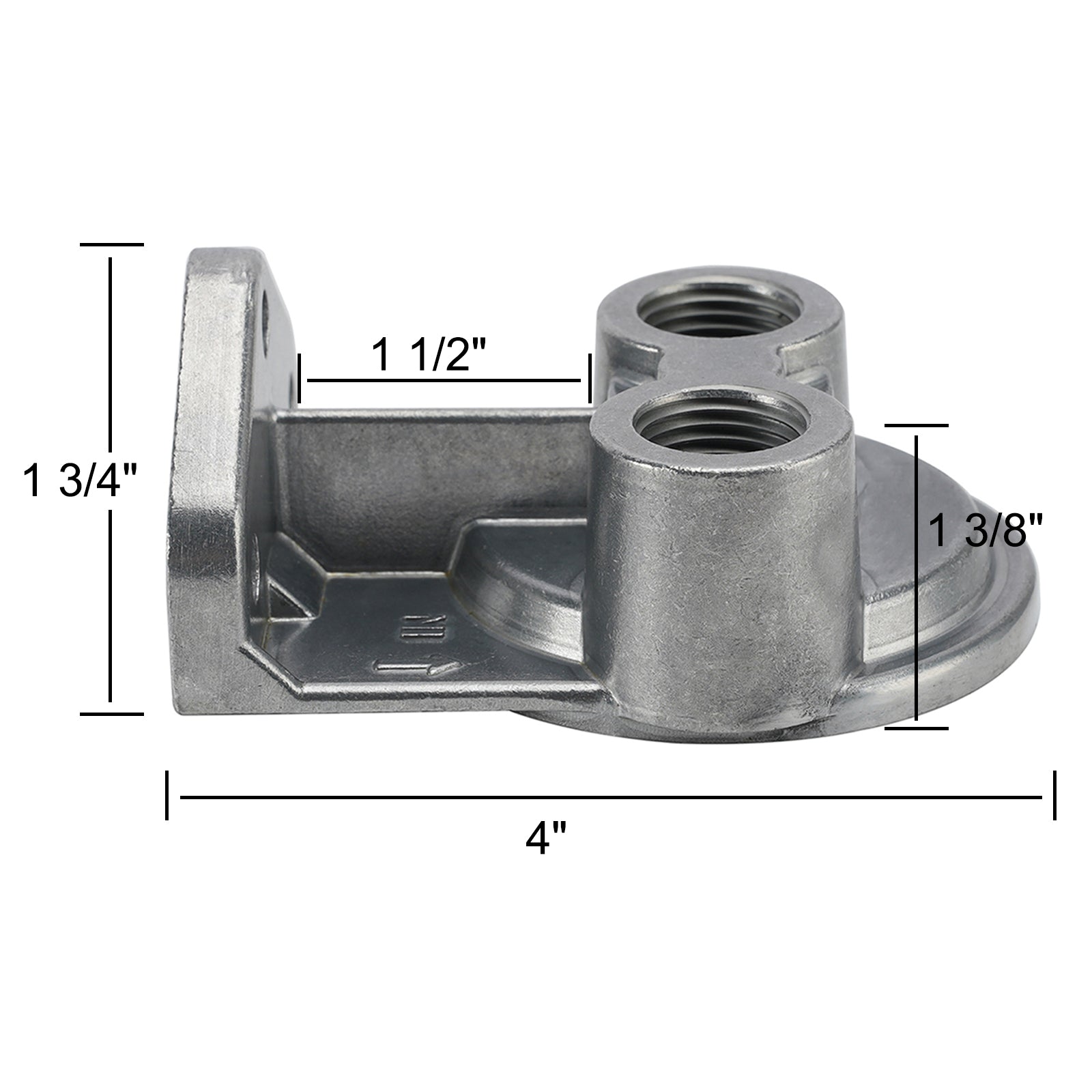 15708 Oil Filter Mount Kit 1/2 in NPT Female Ports 3/4-16 in Center Thread