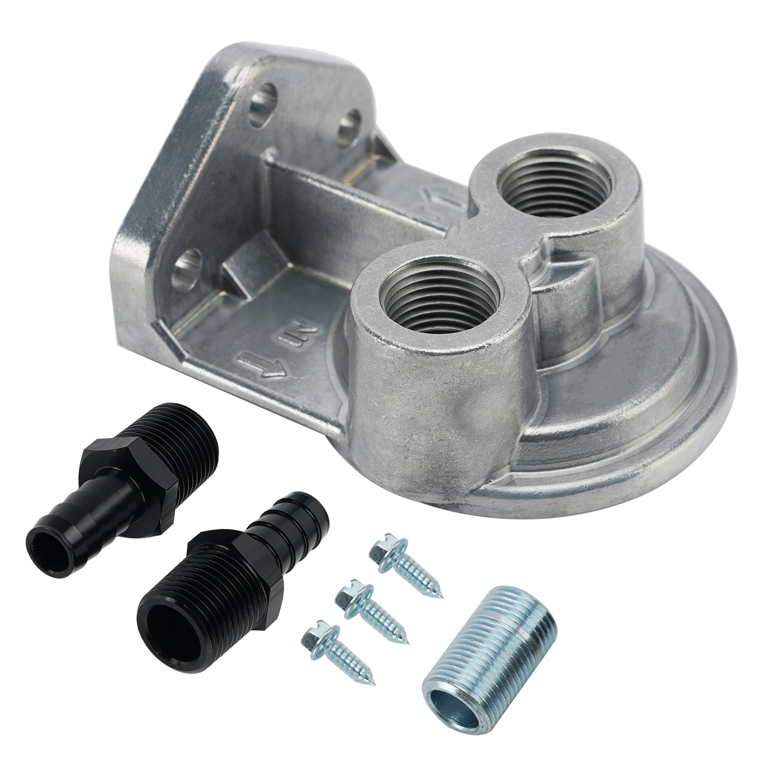 15708 Oil Filter Mount Kit 1/2 in NPT Female Ports 3/4-16 in Center Thread