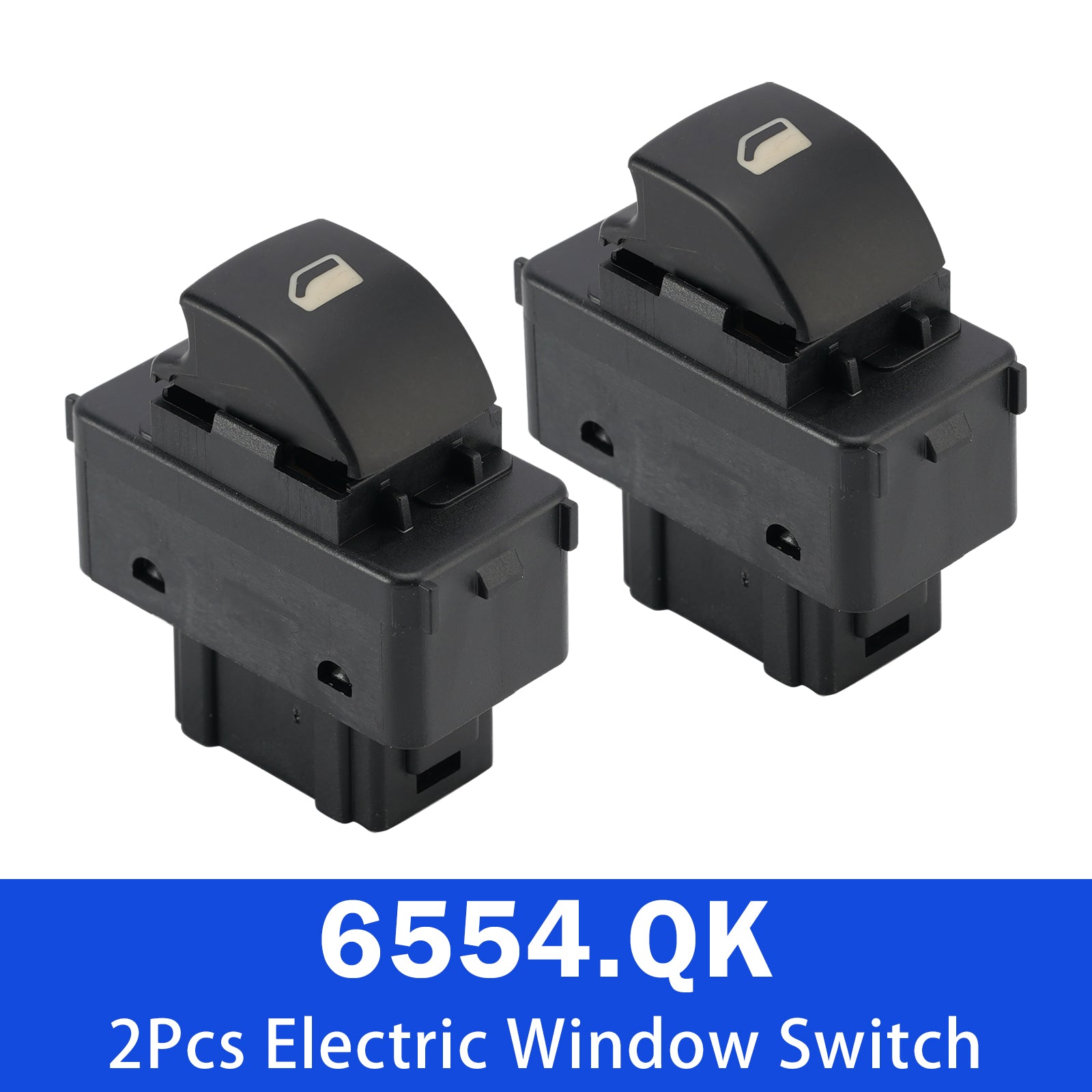 2Pcs Electric Window Switch 6554.QK for Citroen Berlingo 2008-2018 MPV