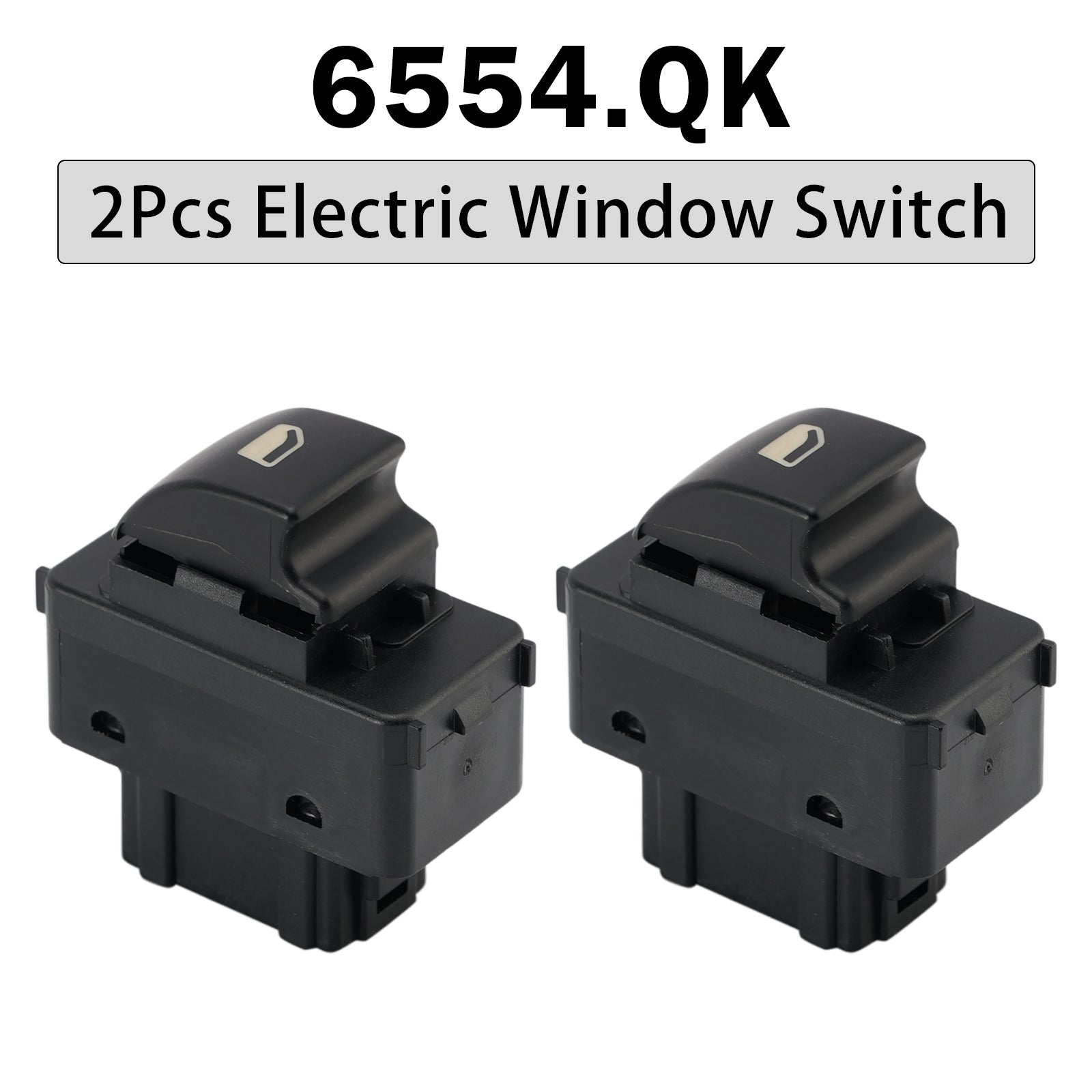 2Pcs Electric Window Switch 6554.QK for Citroen Berlingo 2008-2018 MPV
