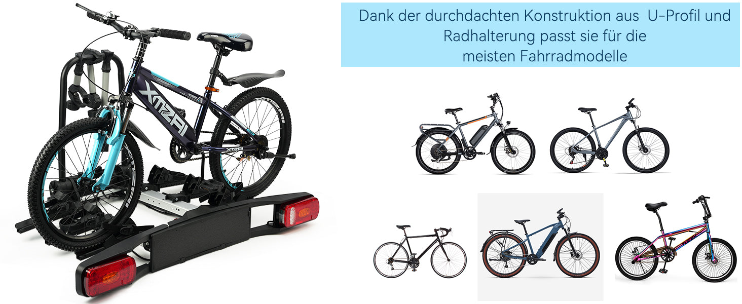 Bike Rack for 3 E-Bikes