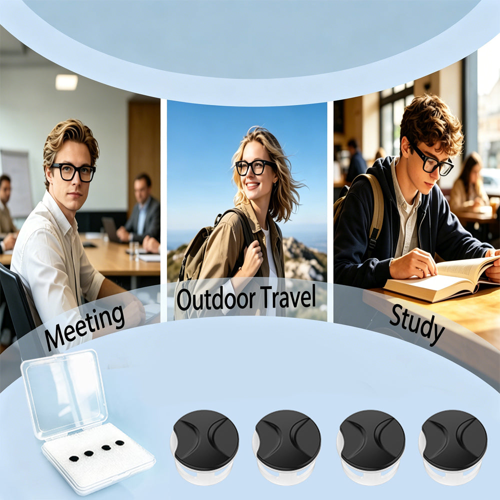 4 PC LED Light Blocking Covers for Ray-Ban Meta All Series Smart Glasses Gen1 Gen2 White