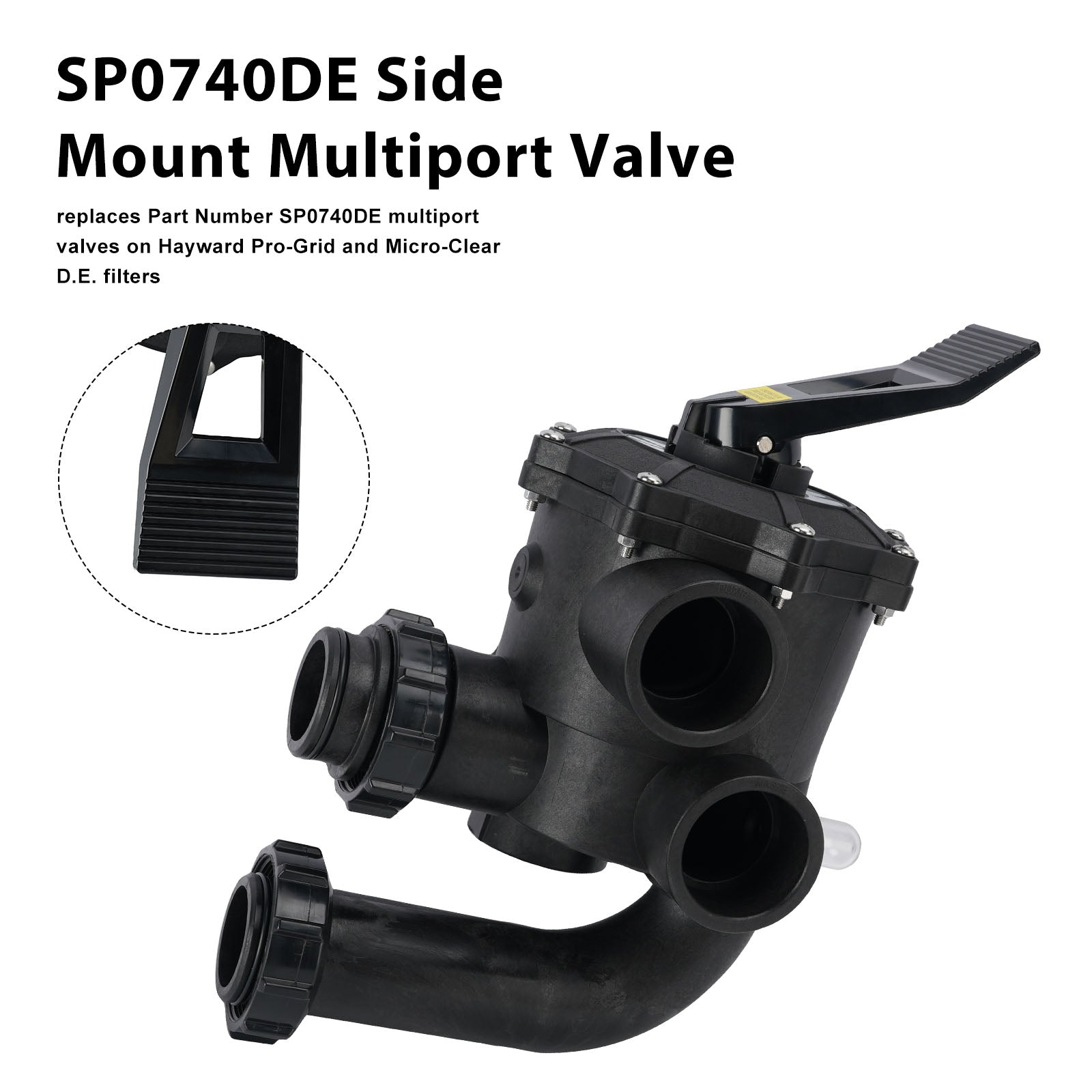 SP0740DE Valve Assembly For Hayward D.E. Filter 2 In SKT 4-Way Valve