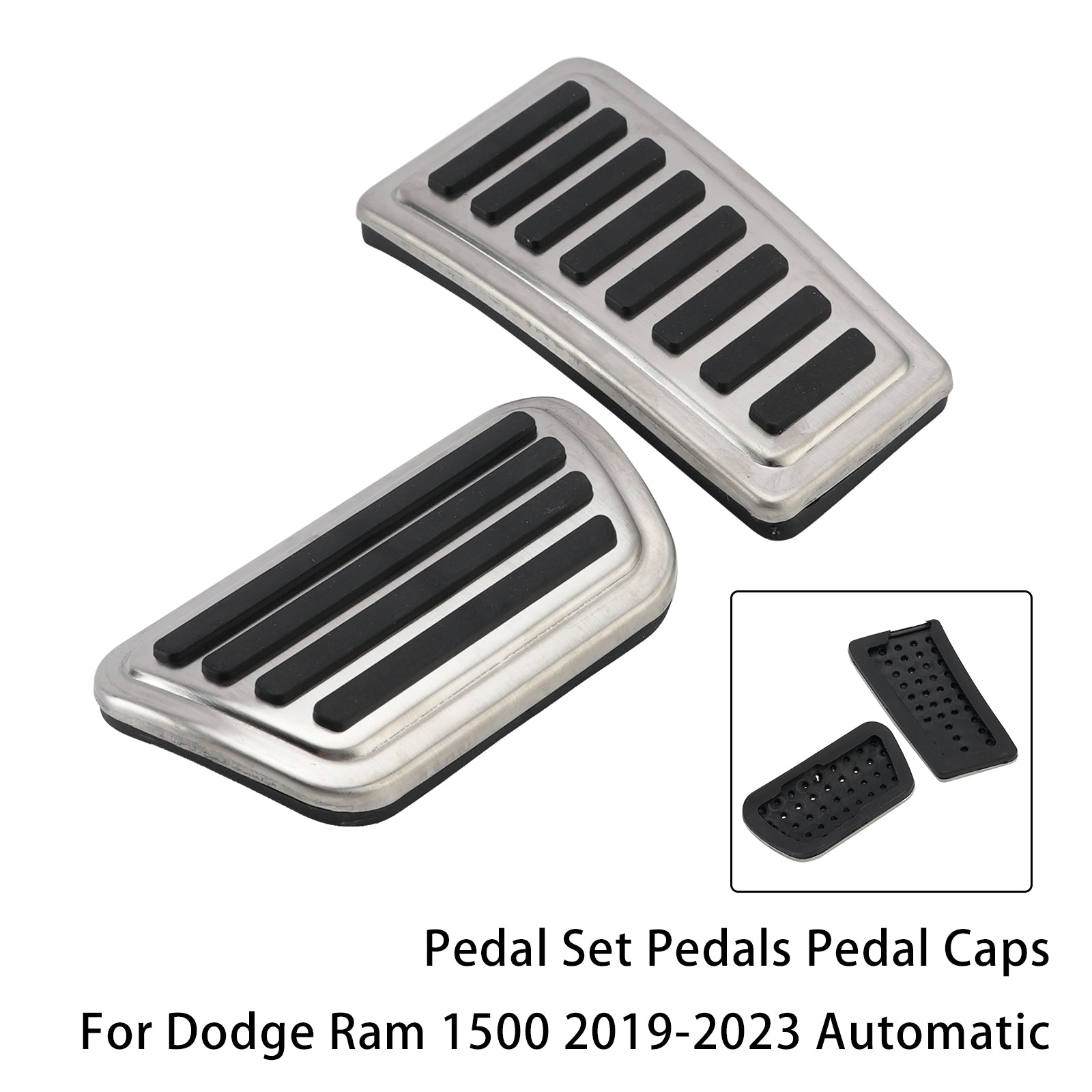 Pedal Set Pedals Pedal Caps For Dodge Ram 1500 2019-2023 Automatic