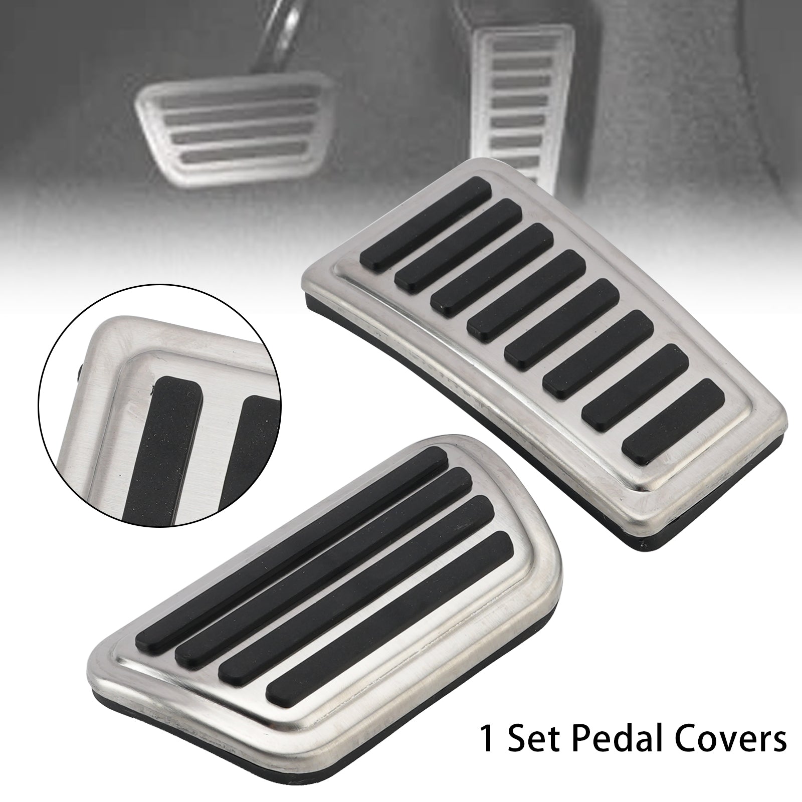 Pedal Set Pedals Pedal Caps For Dodge Ram 1500 2019-2023 Automatic