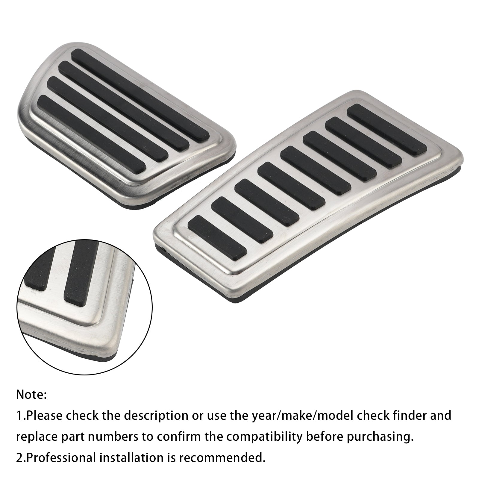 Pedal Set Pedals Pedal Caps For Dodge Ram 1500 2019-2023 Automatic