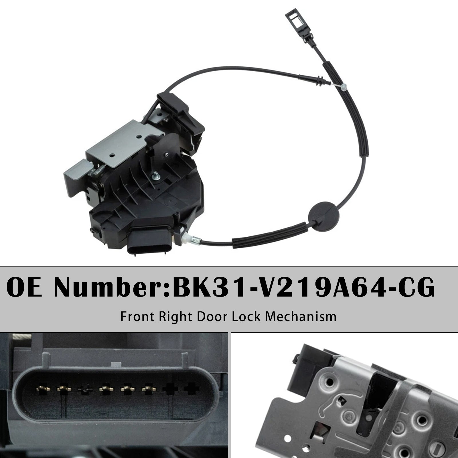 Front Right Door Lock Mechanism BK31-V219A64-CG For Ford Transit V363 Bus 2013-2025