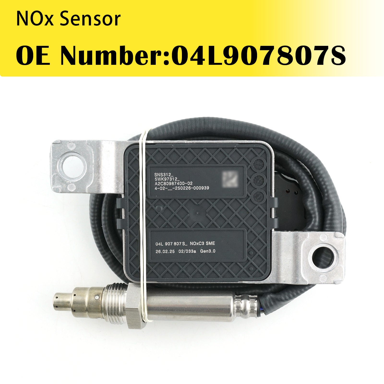 Nitrogen Oxide NOx Sensor 04L907807S 5WK97312 For SKODA YETI 2.0 TDI 2009-2017