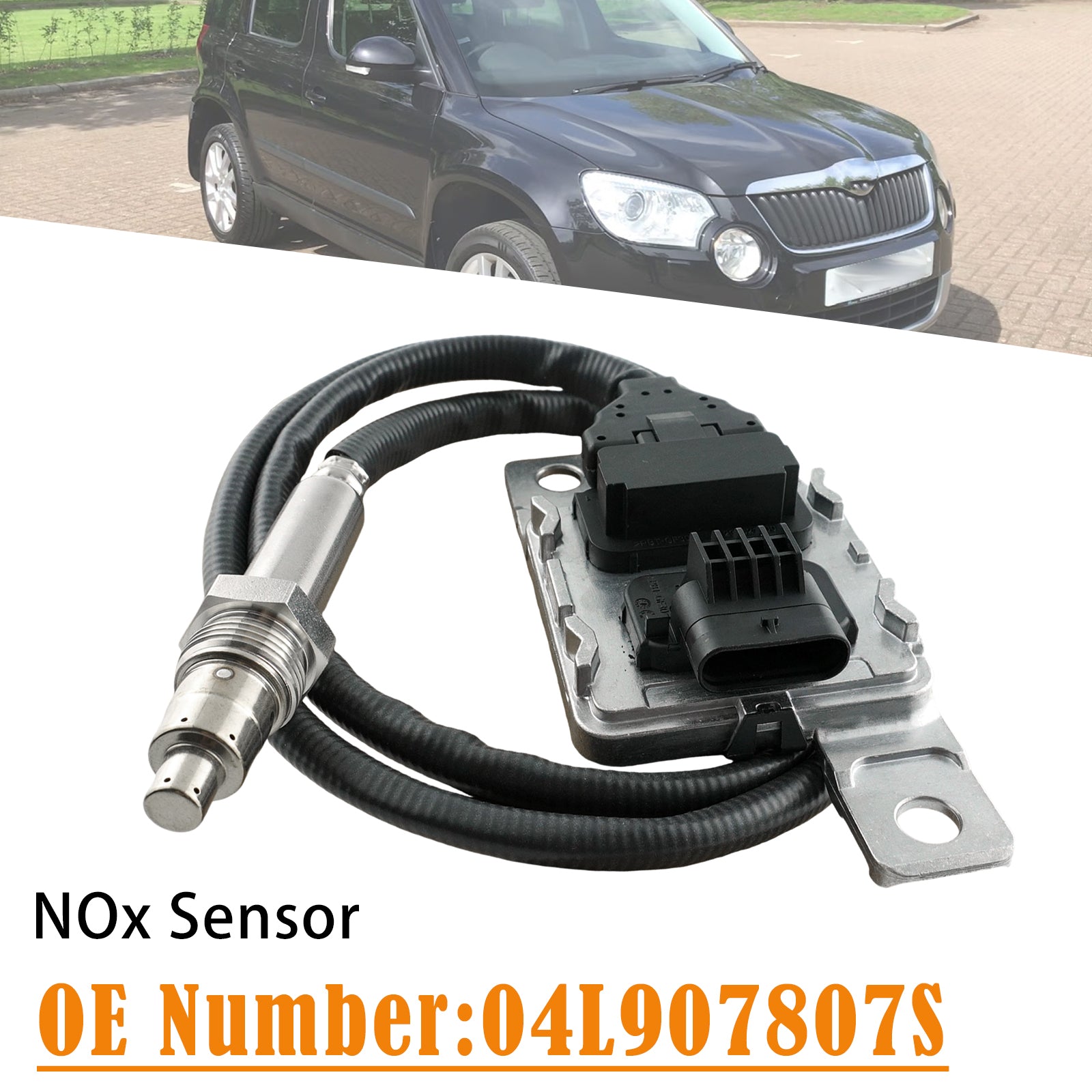 Nitrogen Oxide NOx Sensor 04L907807S 5WK97312 For SKODA YETI 2.0 TDI 2009-2017