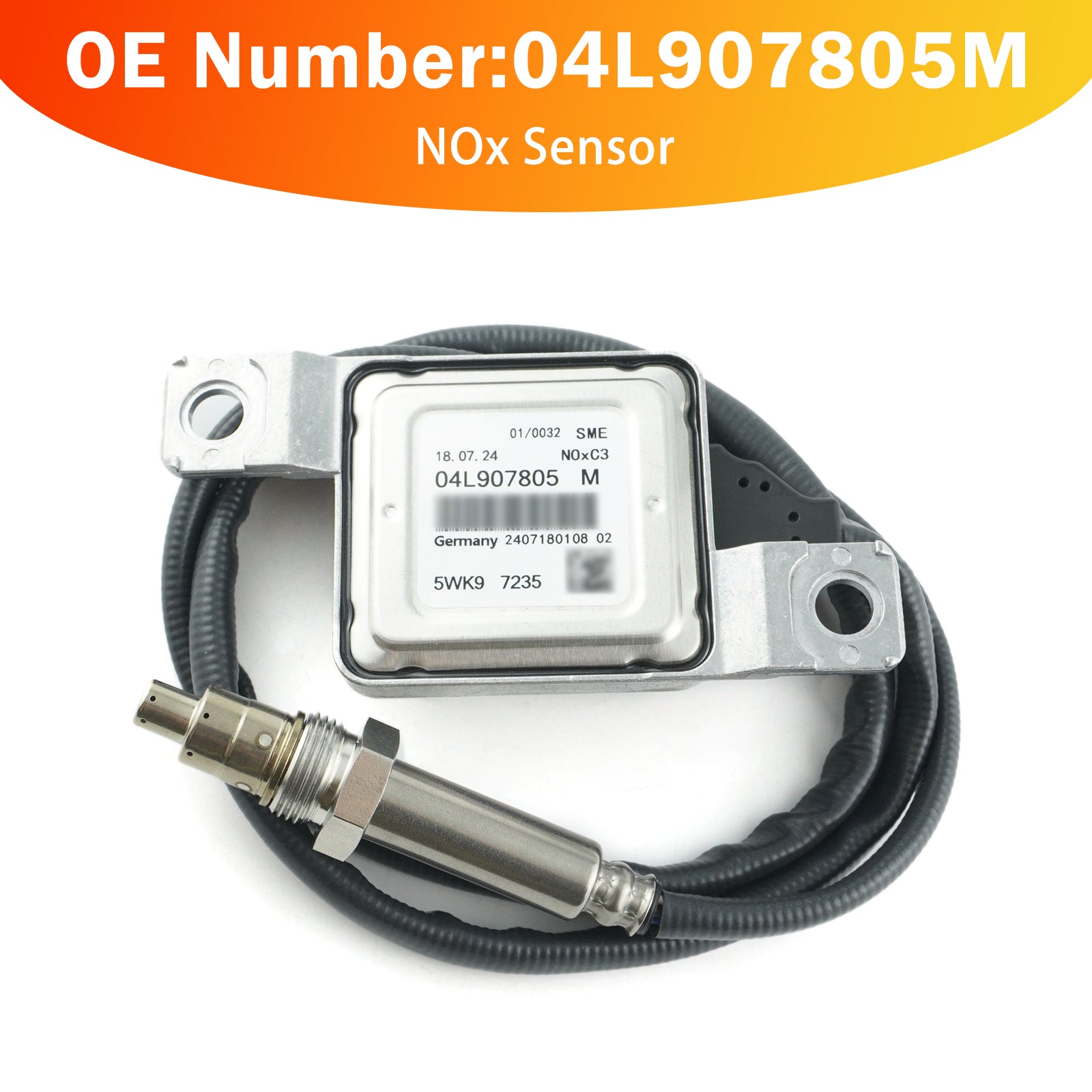 Nitrogen Oxide NOx Sensor 04L907805M For VW T6 Multivan Transporter 6 2015-2019