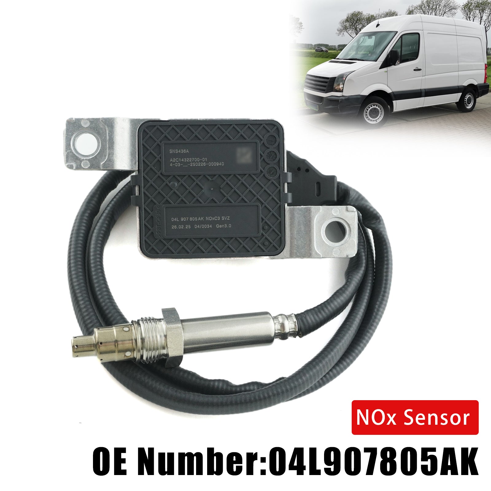 Nitrogen Oxide NOx Sensor 04L907805AK For VW Crafter 2.0 Tdi