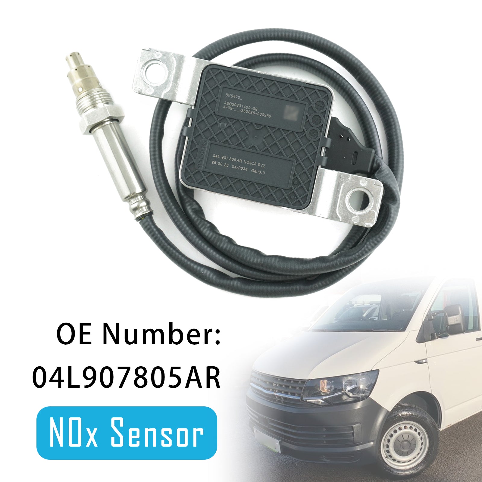 Nitrogen Oxide NOx Sensor 04L907805AR For VW Transporter Base Cab & Chassis 2018