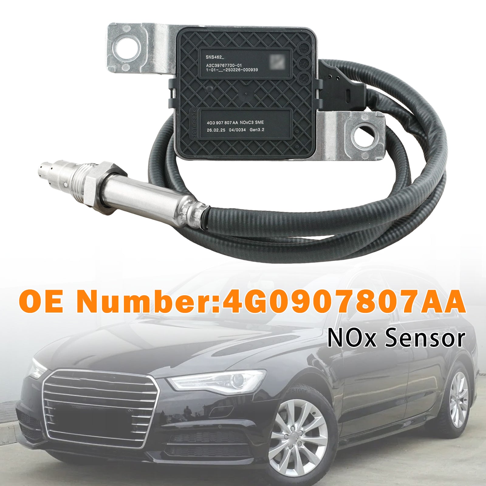 Nitrogen Oxide NOx Sensor 4G0907807AA For AUDI A6 C7 2014-2018