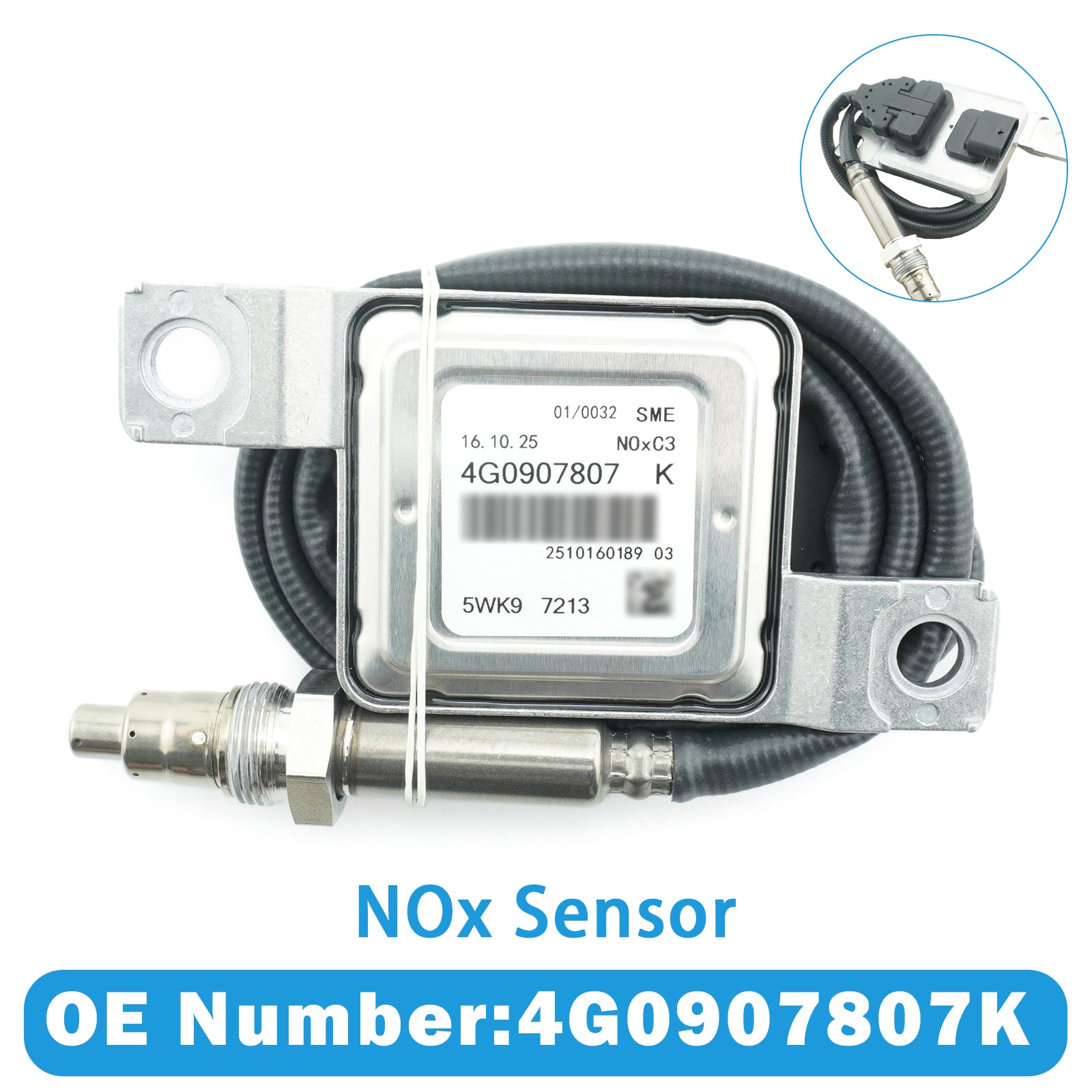 Nitrogen Oxide NOx Sensor 4G0907807K For Audi A6 4G2 4GC A7 3.0 TDI Quattro