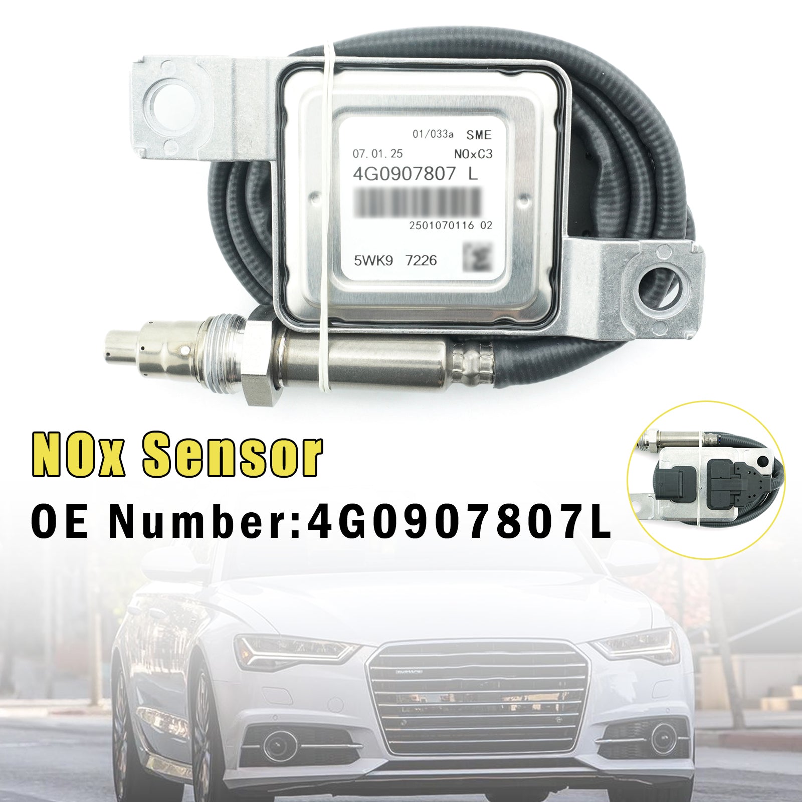 NOx Sensor 4G0907807L For AUDI A6 C7 2014-2018 A7 Sportback 2015-2018