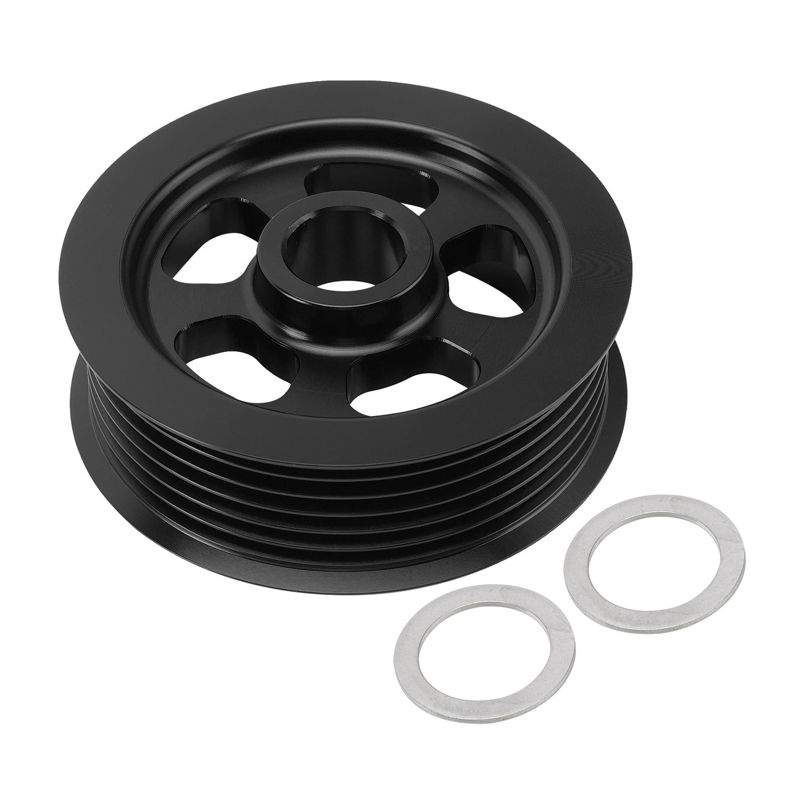 3" OD Overdrive Alternator Pulley 6 Rib Billet Aluminum For LS1 LS2 LS3 LS6
