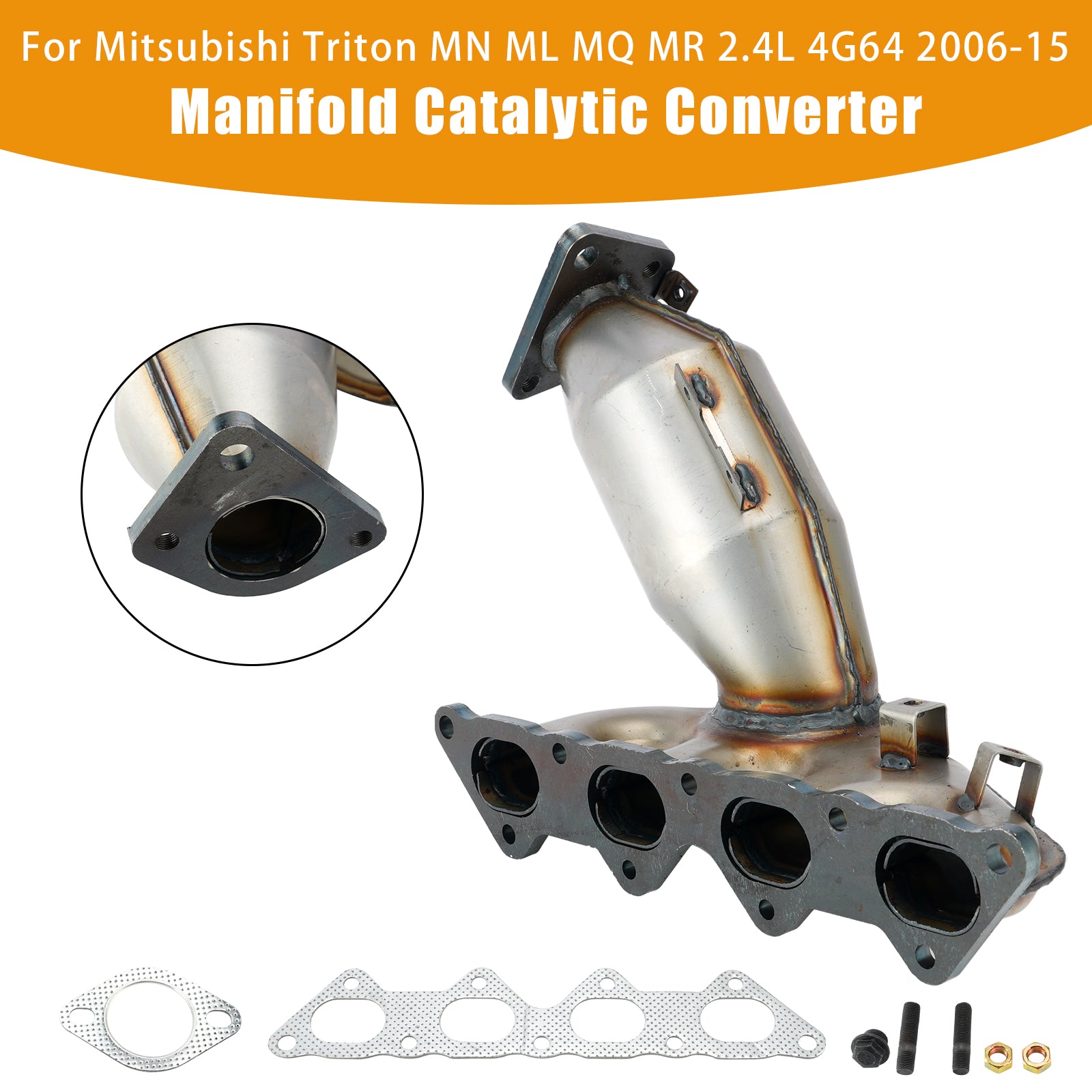 Catalytic Converter For Mitsubishi Triton MN ML MQ MR 2.4L 4G64 06-15