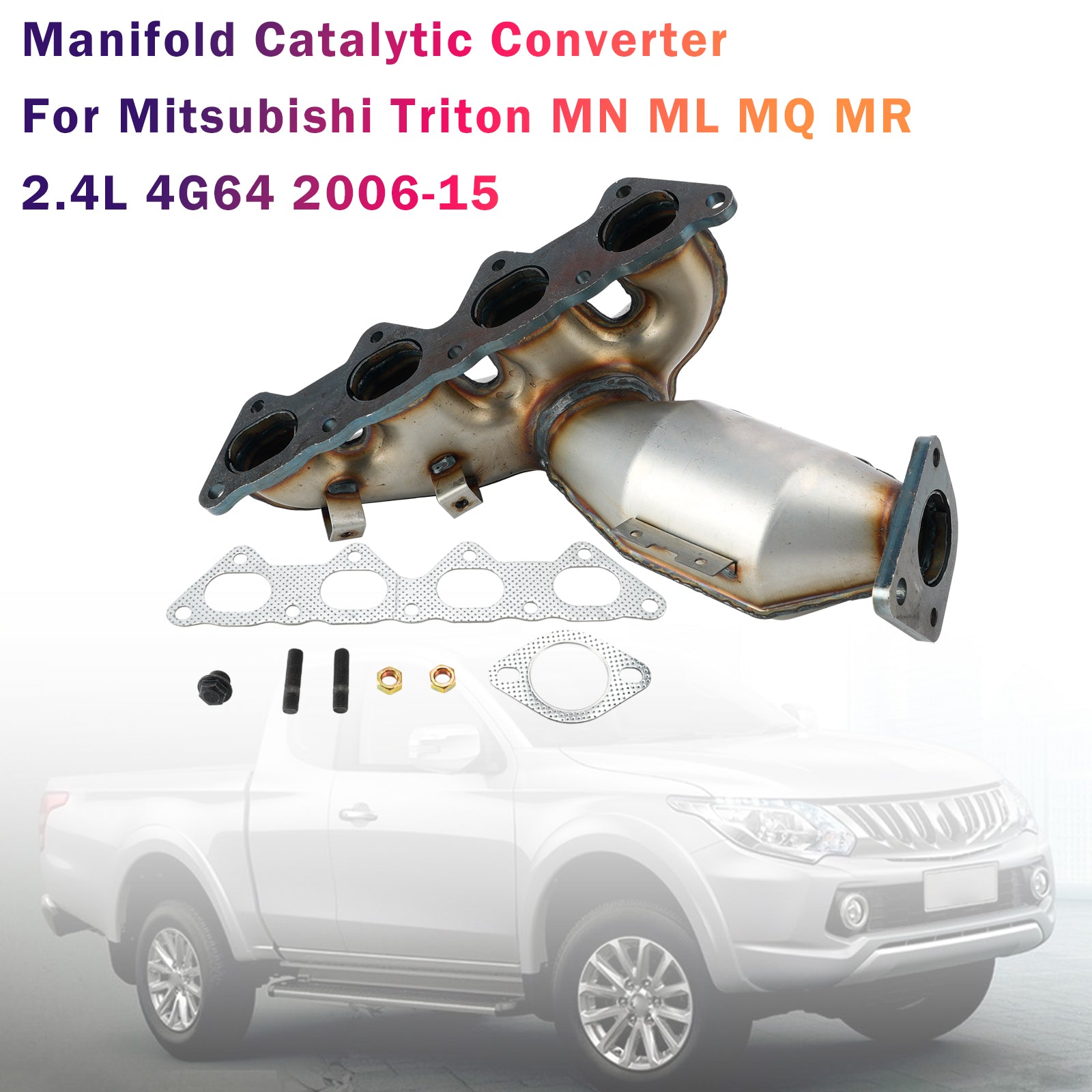 Catalytic Converter For Mitsubishi Triton MN ML MQ MR 2.4L 4G64 06-15