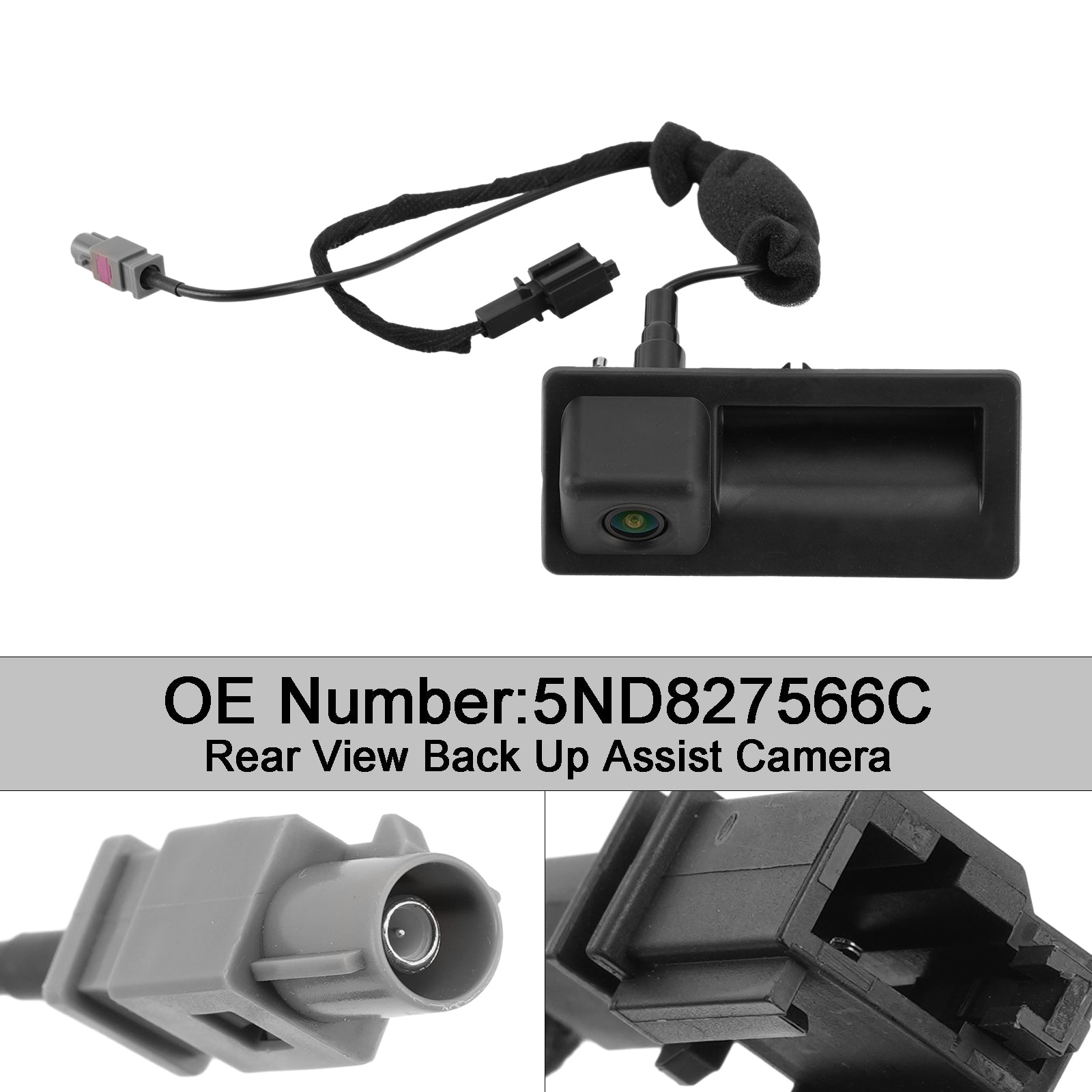 Rear View Back Up Assist Camera 5ND827566C For VW Tiguan 2010-2019