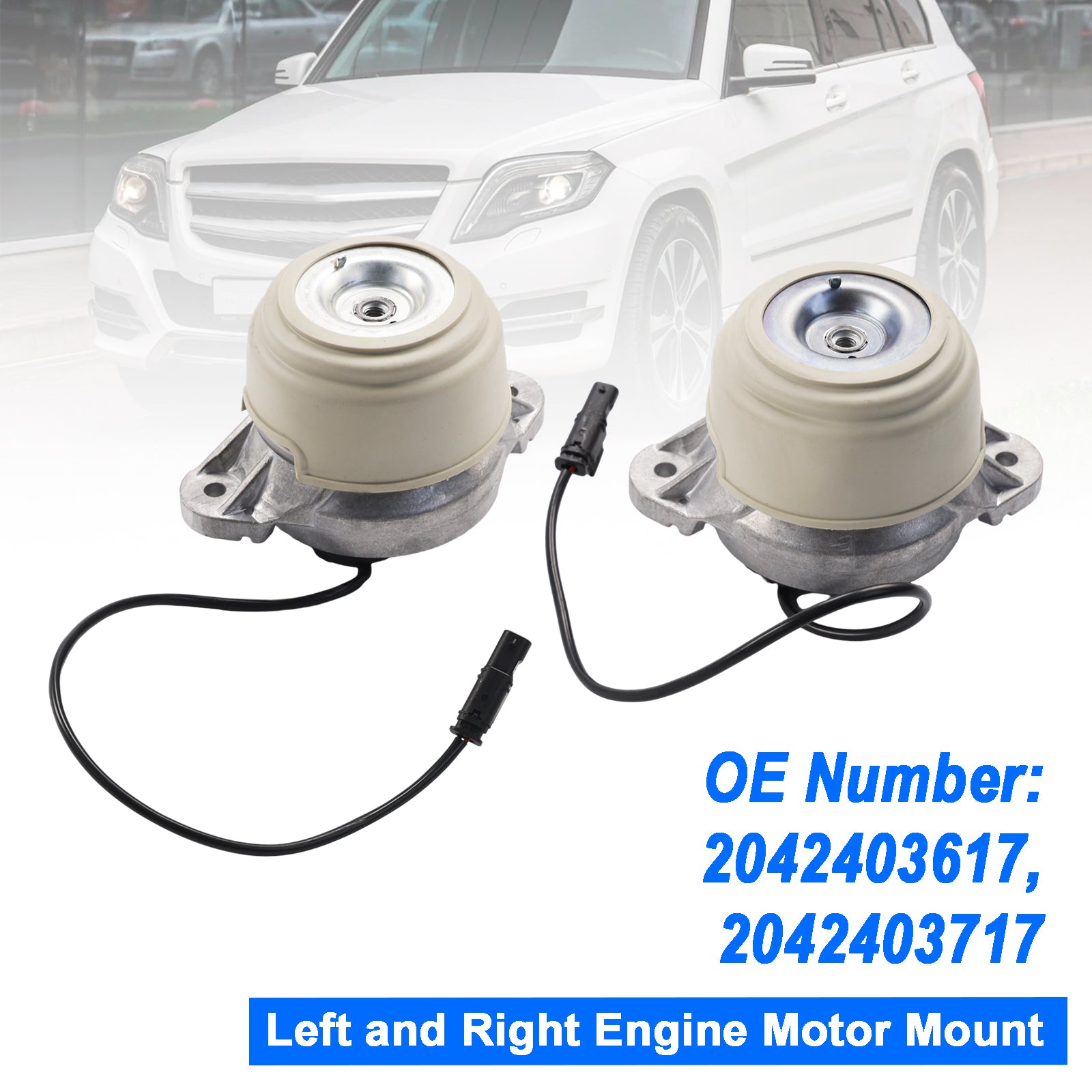 Left Right Engine Mount 2042403617 2042403717 For Mercedes-Benz GLK250 2013-2015