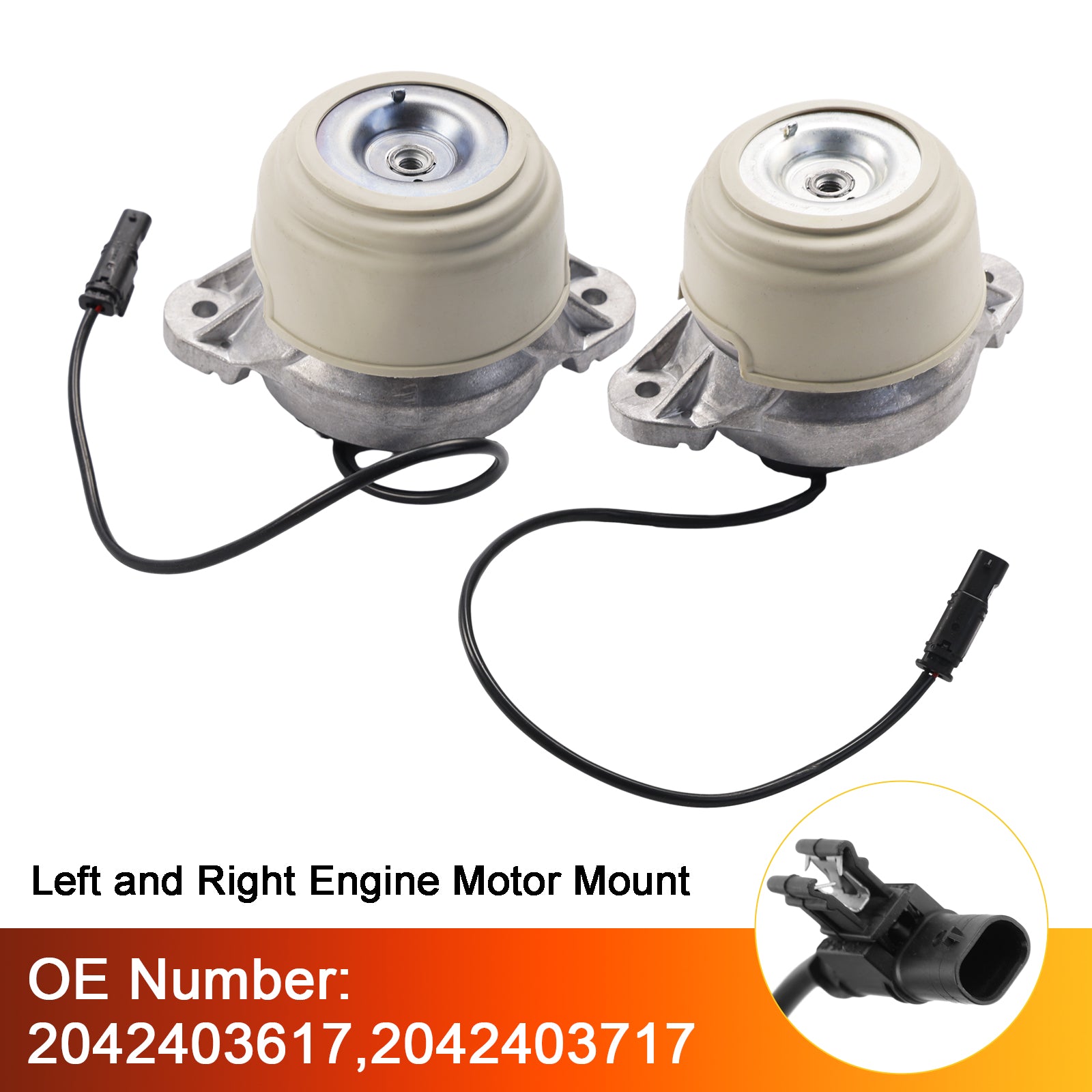 Left Right Engine Mount 2042403617 2042403717 For Mercedes-Benz GLK250 2013-2015