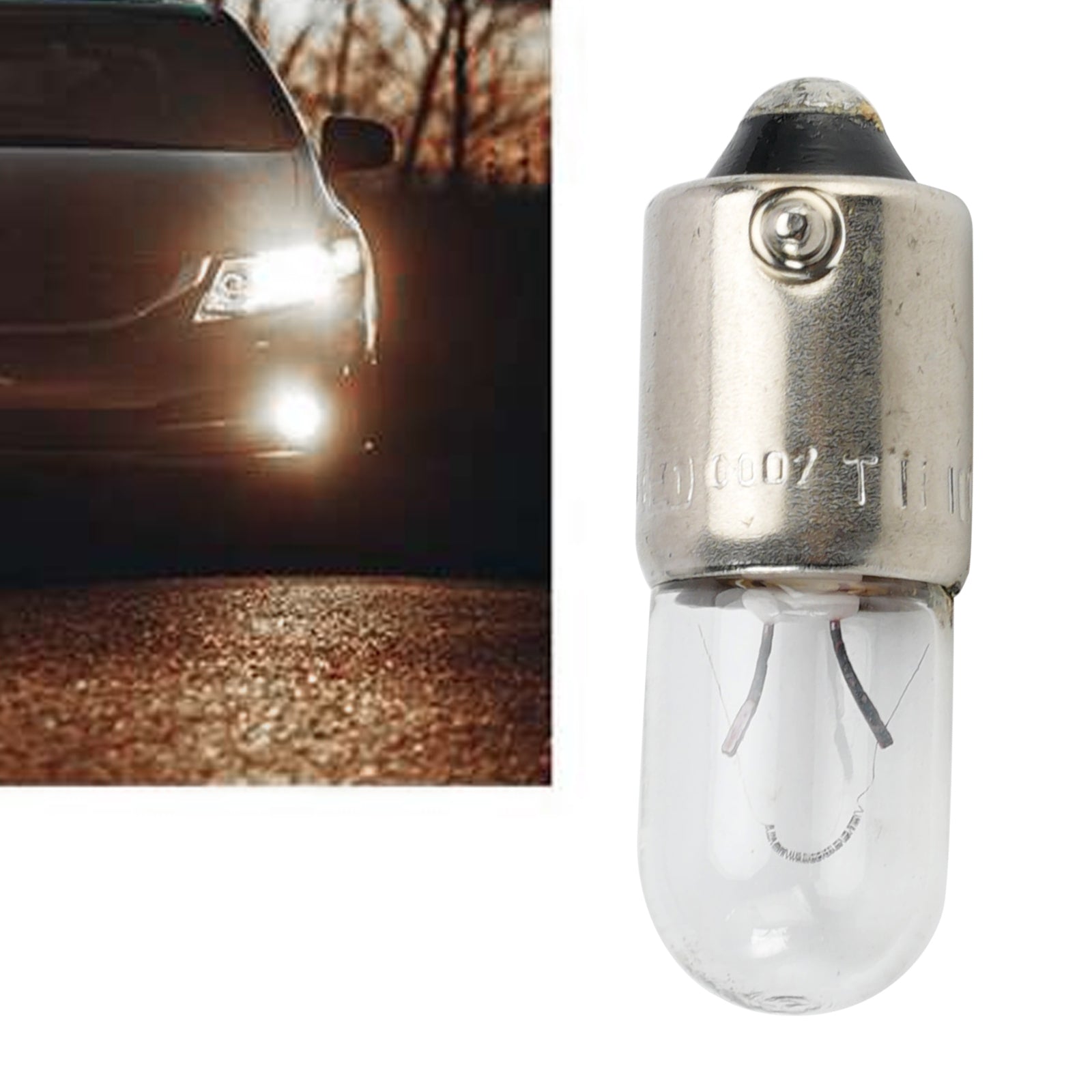 Car Light Halogen Auxiliary Bulb T4W 3893 YS3893G BA9S 12V 4W For OSRAM
