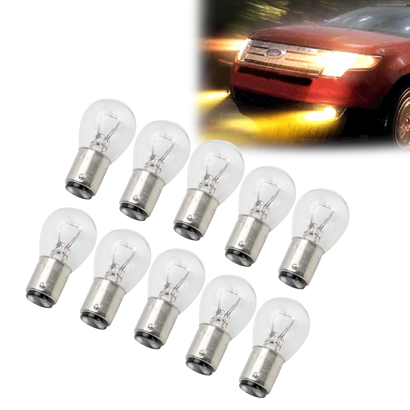 Car Light Halogen Auxiliary Bulb P21/5W 7240 YS7240 12V 21/5W BA15d For OSRAM