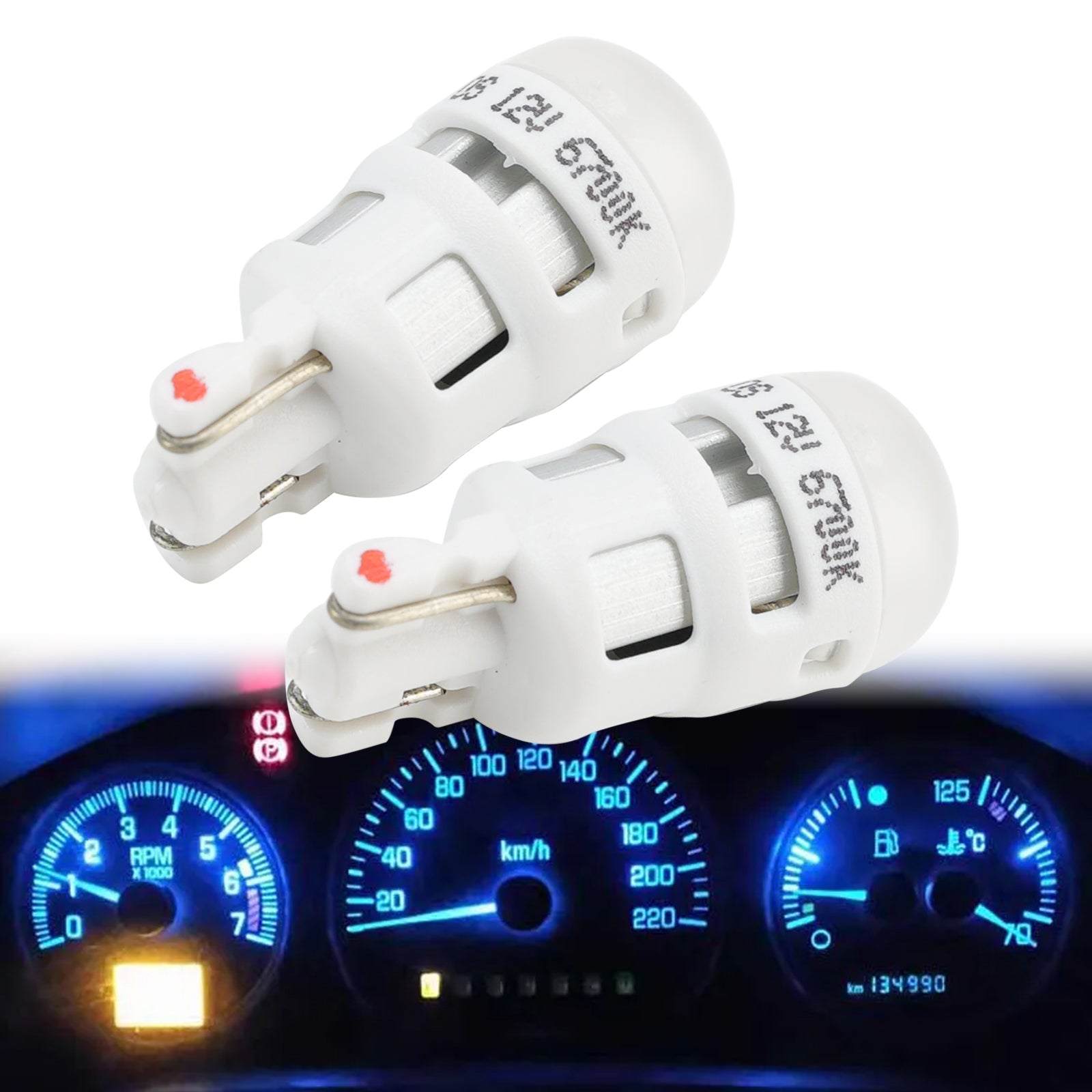 2Pcs Car Light Sky White LED Signal Bulb W5W T10 2880SW 12V 1W For OSRAM
