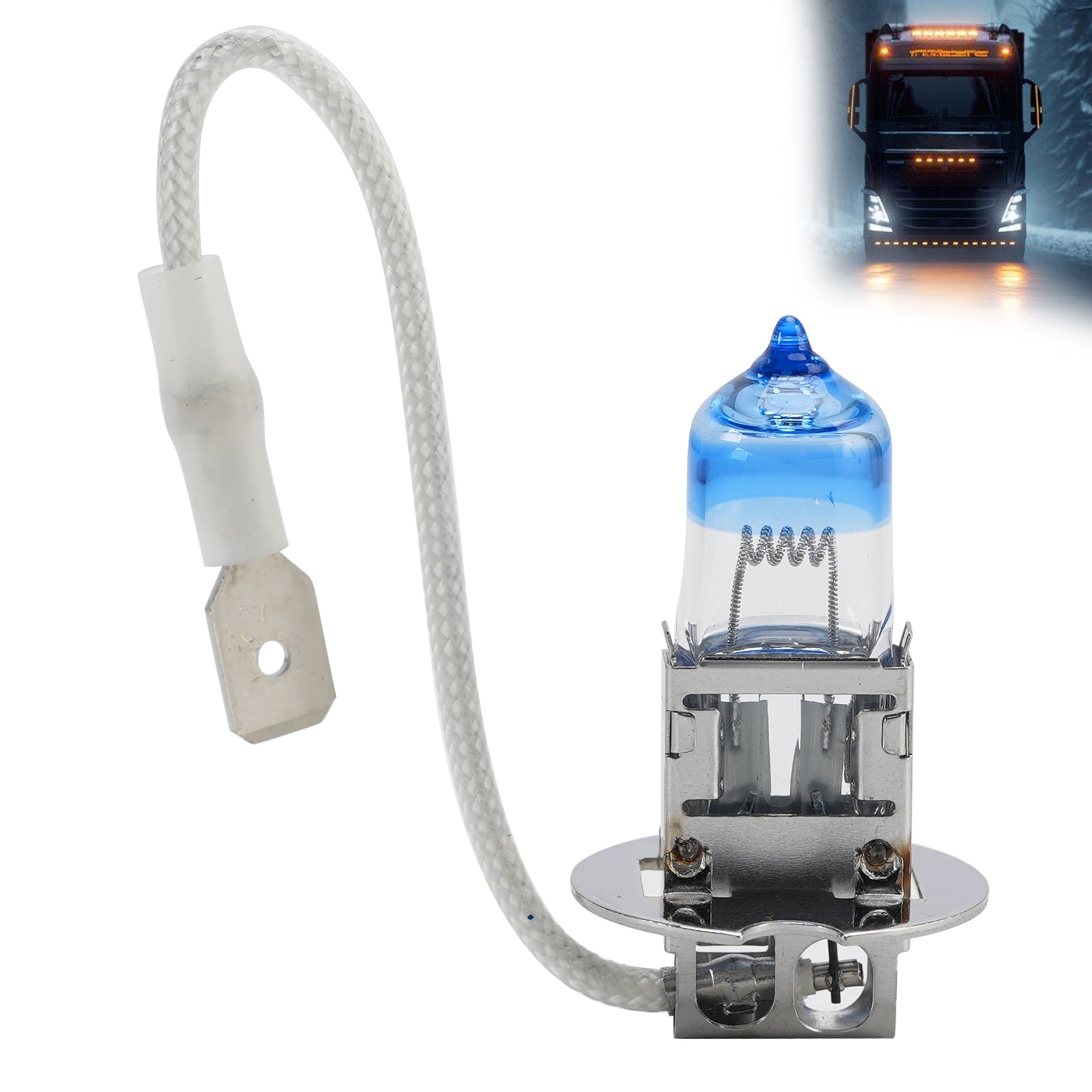 Car Light Night X Halogen Headlight Bulb H3 62243NX 24V 100W PK22s For OSRAM