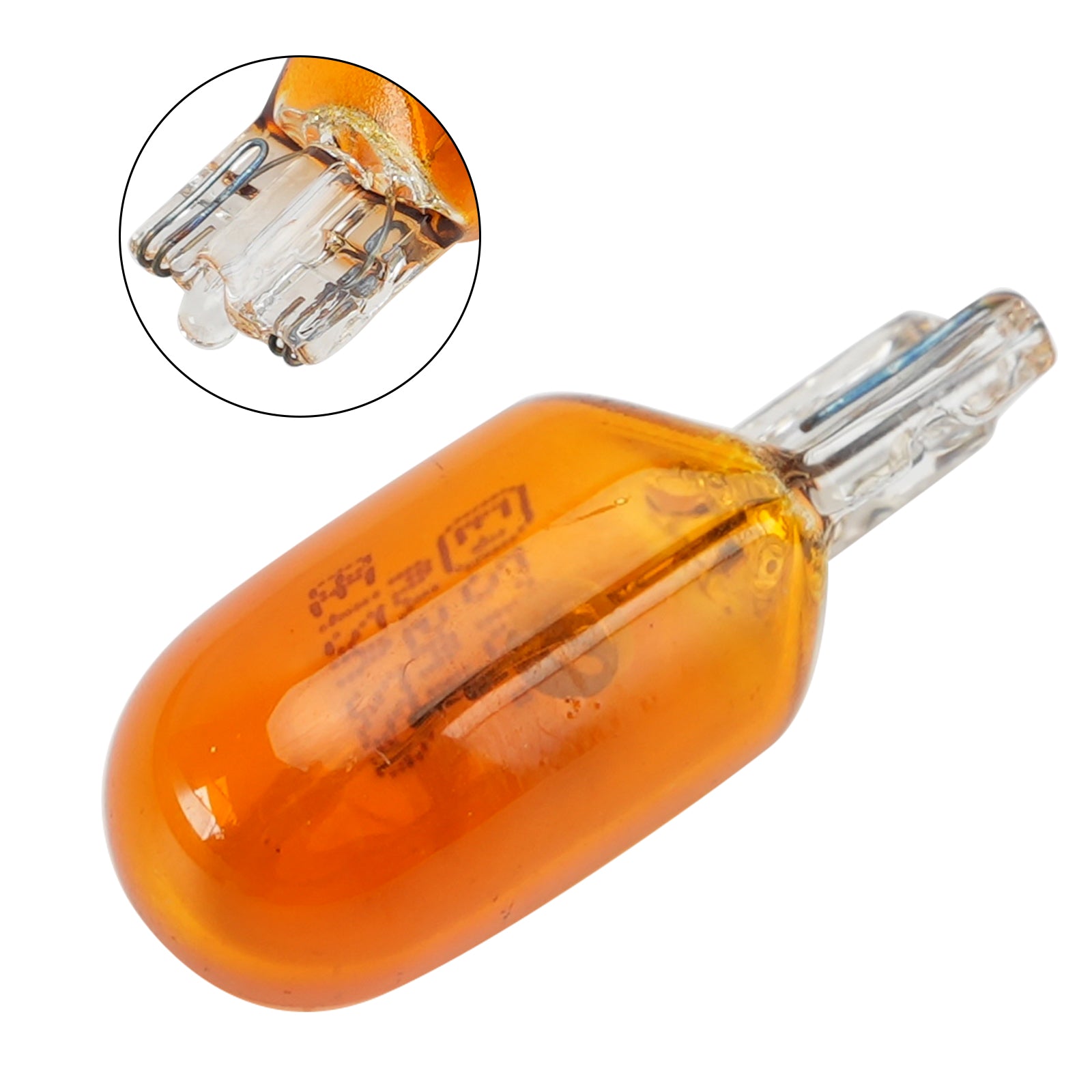 Car Light Halogen Amber Signal Bulb WY5W T10 501AF 12V 5W W2.1?ā”?.5D For GE
