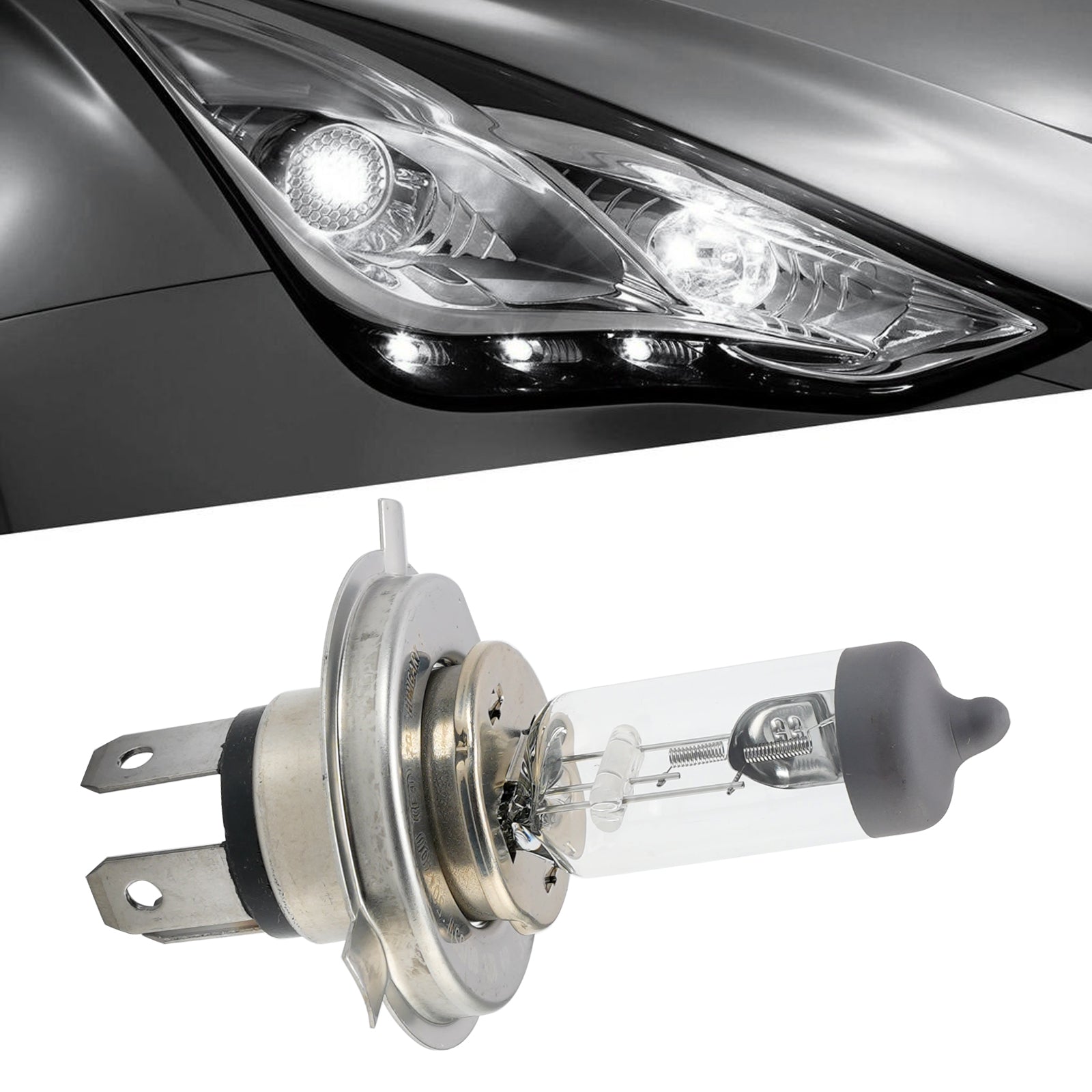Car Light Standard Halogen Headlight Bulb H4 50440U 12V 60/55W P43T For GE