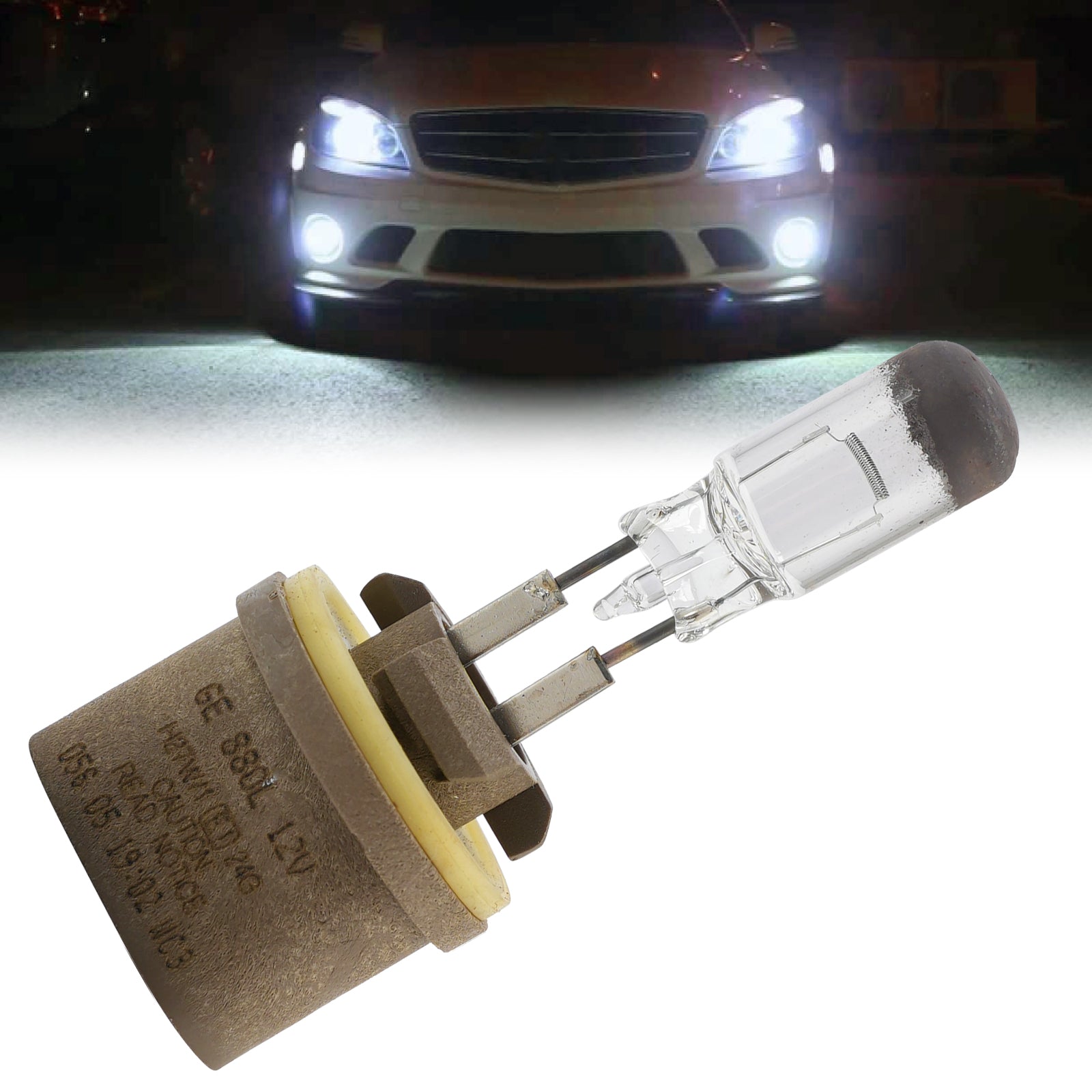 Car Light Standard Halogen Fog Bulb H27W/1 880L 12V 27W PGJ13 For GE