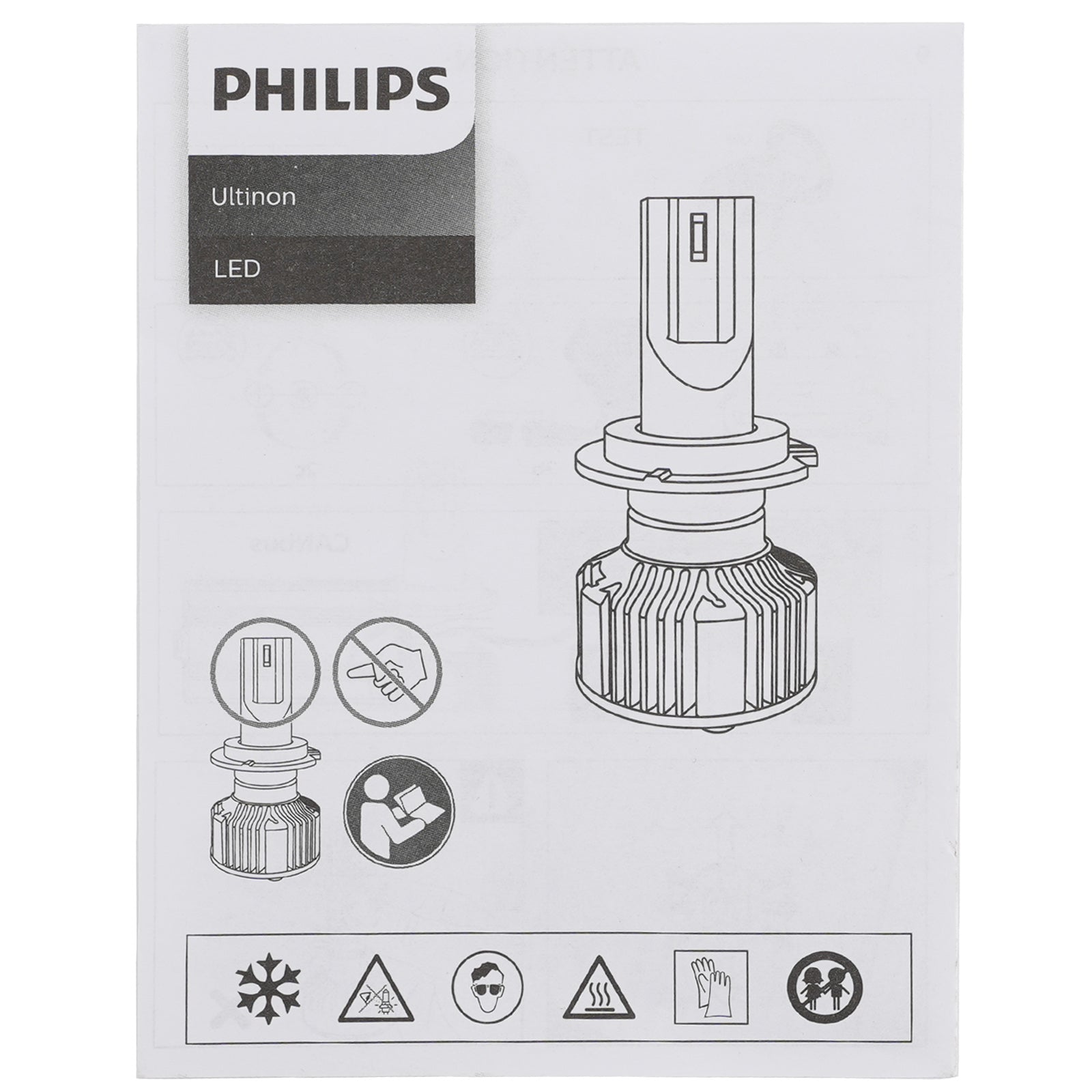 Car Light LED X-tremeUltinon H1 11258U92X2 12/24V 13W 5800K For PHILIPS