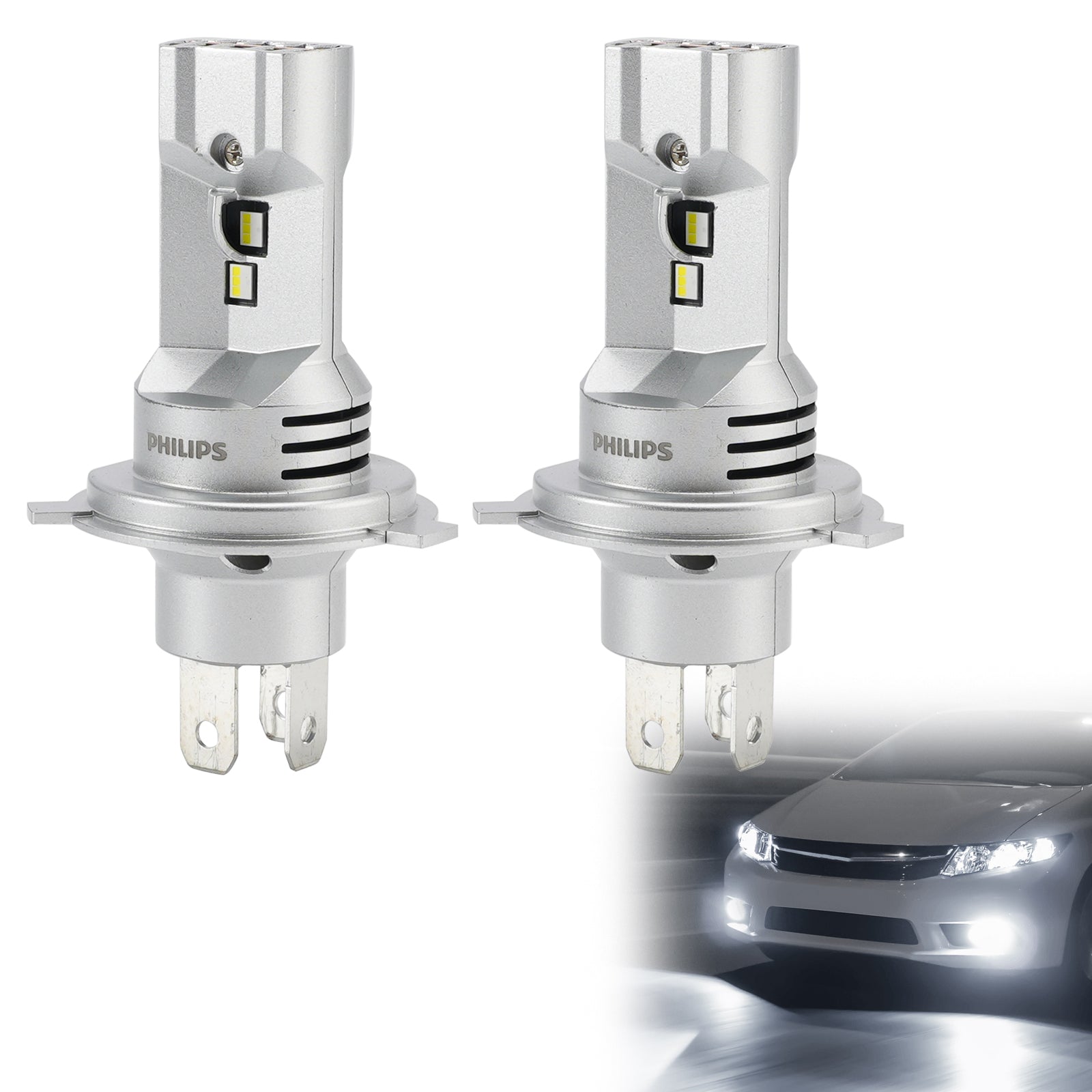Car Light LED X-tremeUltinon H4 11342U92X2 12/24V 18W 5800K For PHILIPS