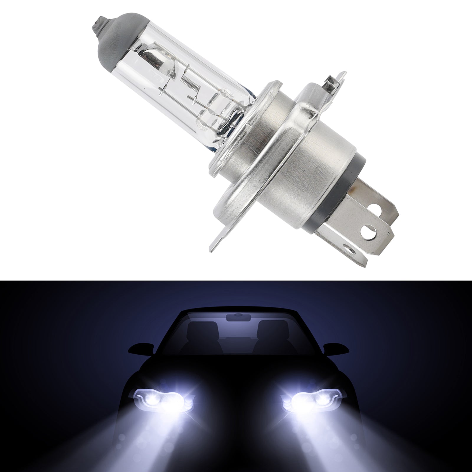 Car Light Halogen Standard H4 12342C1 12V 60/55W P43T For PHILIPS