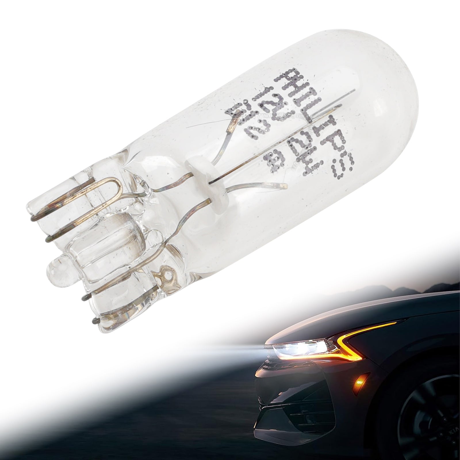 Car Light Halogen Auxiliary Lamp T10 W2W 12960 12V 2W For PHILIPS