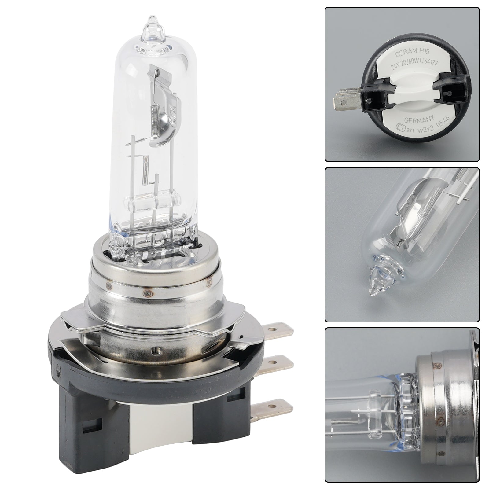 Car Light Halogen Headlight Bulb H15 64177 24V 20/60W PGJ23t-1 For OSRAM