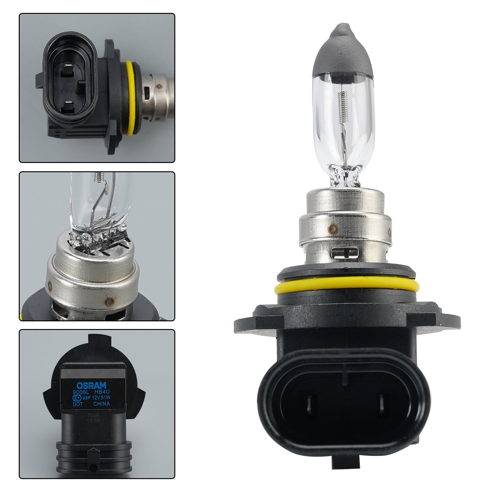 Car Light Longlife Halogen Headlight Bulb HB4 9006L 12V 51W P22d For OSRAM
