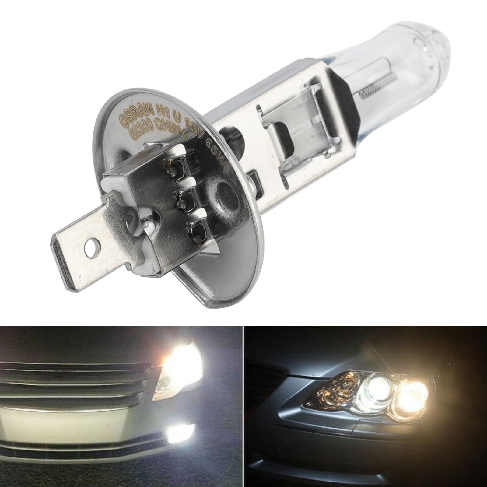 Car Light Super Bright Halogen Headlight Bulb H1 62280SUP 12V 65W For OSRAM