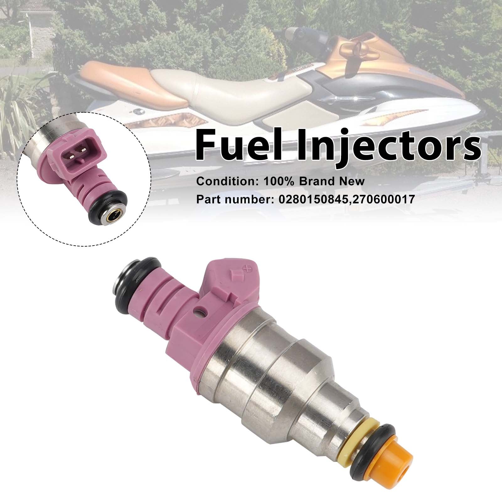 270600017 Fuel Injectors 0280150845 For Sea-doo 787 RFI 800 GTX GSX