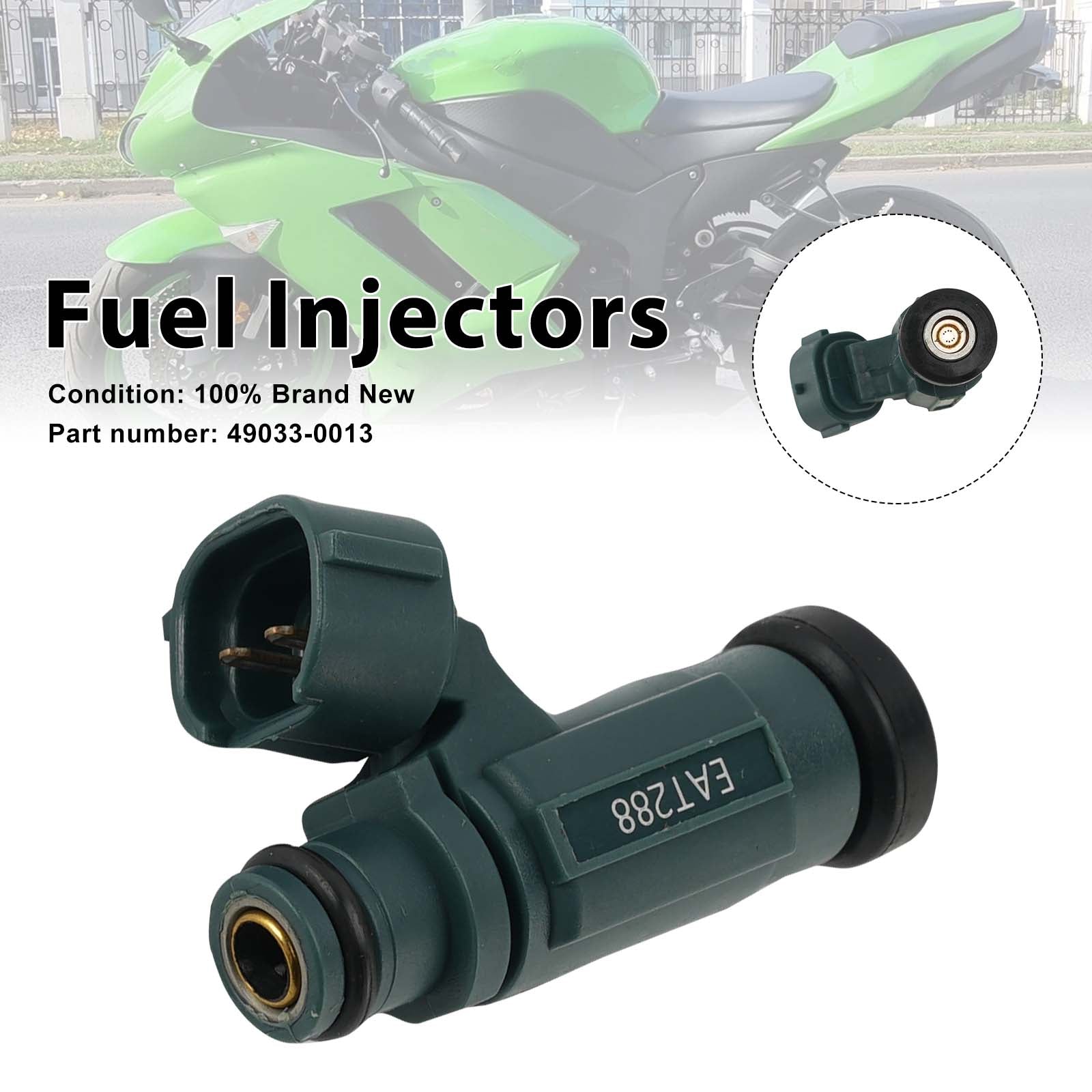 Fuel Injectors 49033-0013 For Kawasaki Ninja ZX600 ZX6R Z750 2007-2012