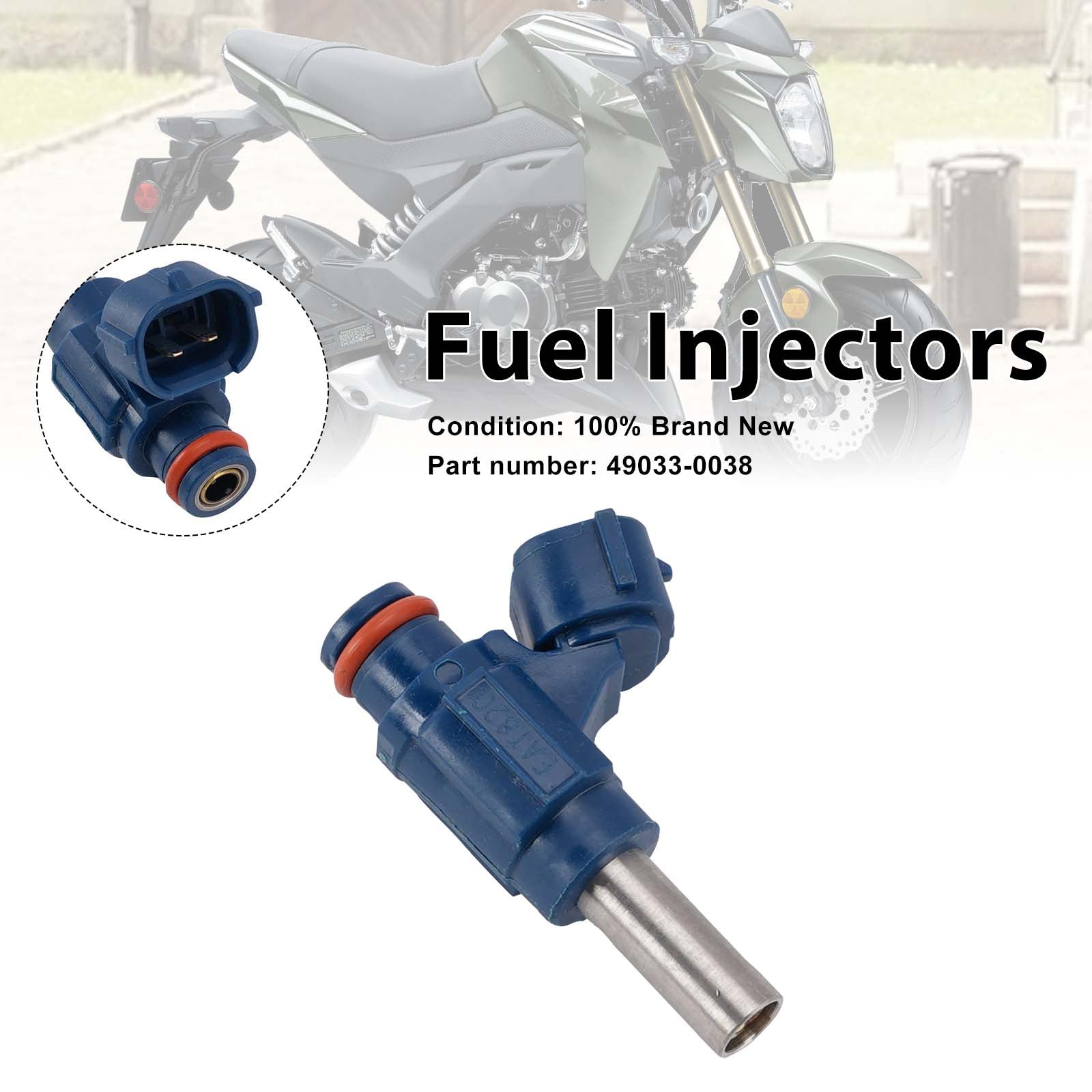 Fuel Injectors 49033-0038 For Kawasaki Z125 Pro BR125 2017-2025